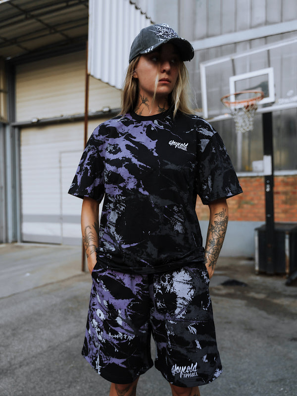 Nightbreed (purple tie dye) - Regular T-Shirt (200GSM) Lifestyle Image