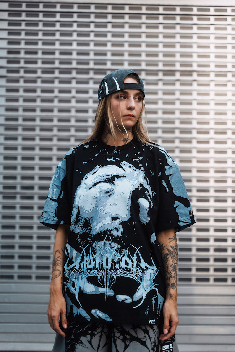 Nocturnal Oath (black) - Oversized T-Shirt (200GSM) Image 5