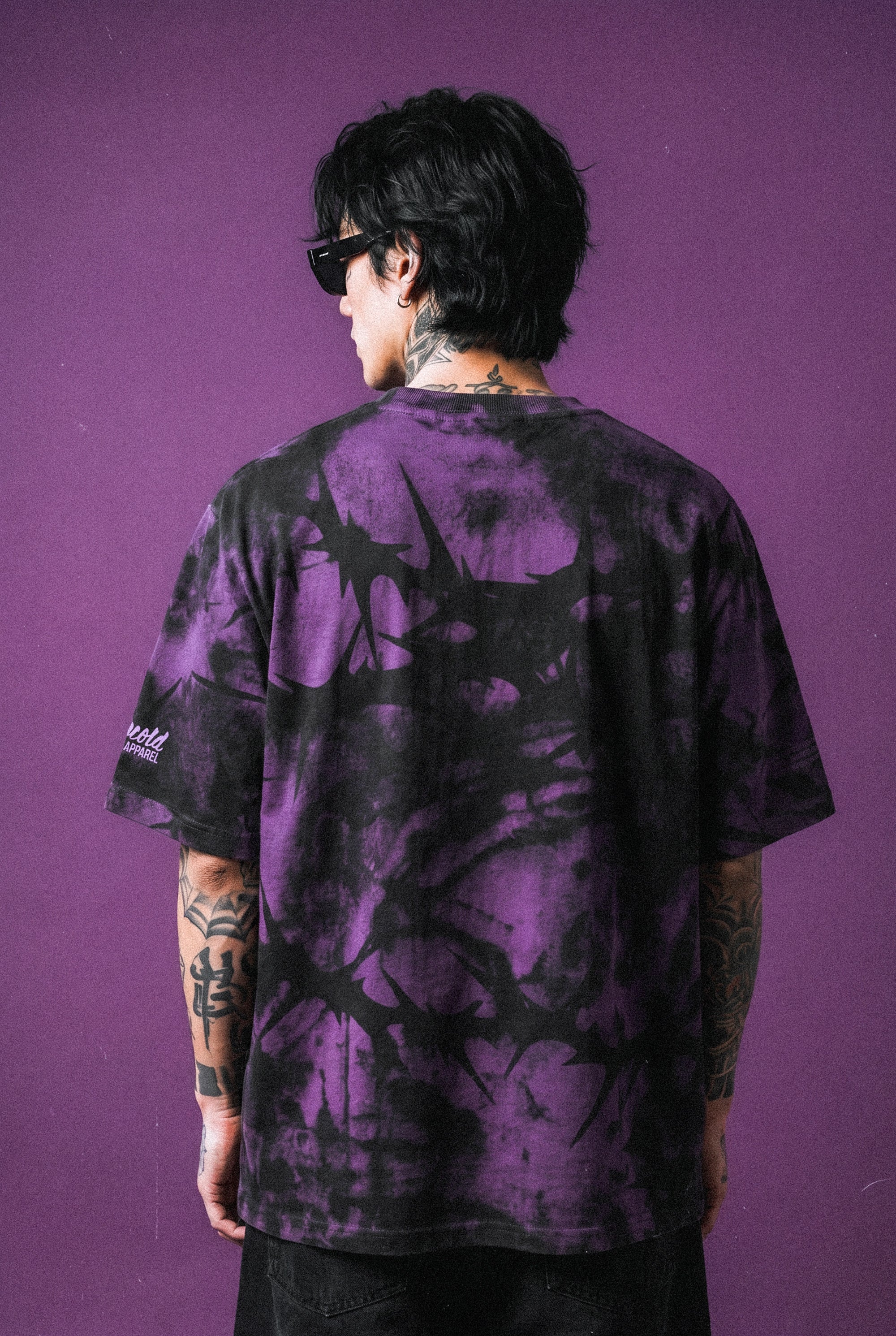 Purple Hazard (purple) - Oversized T-Shirt (200GSM)