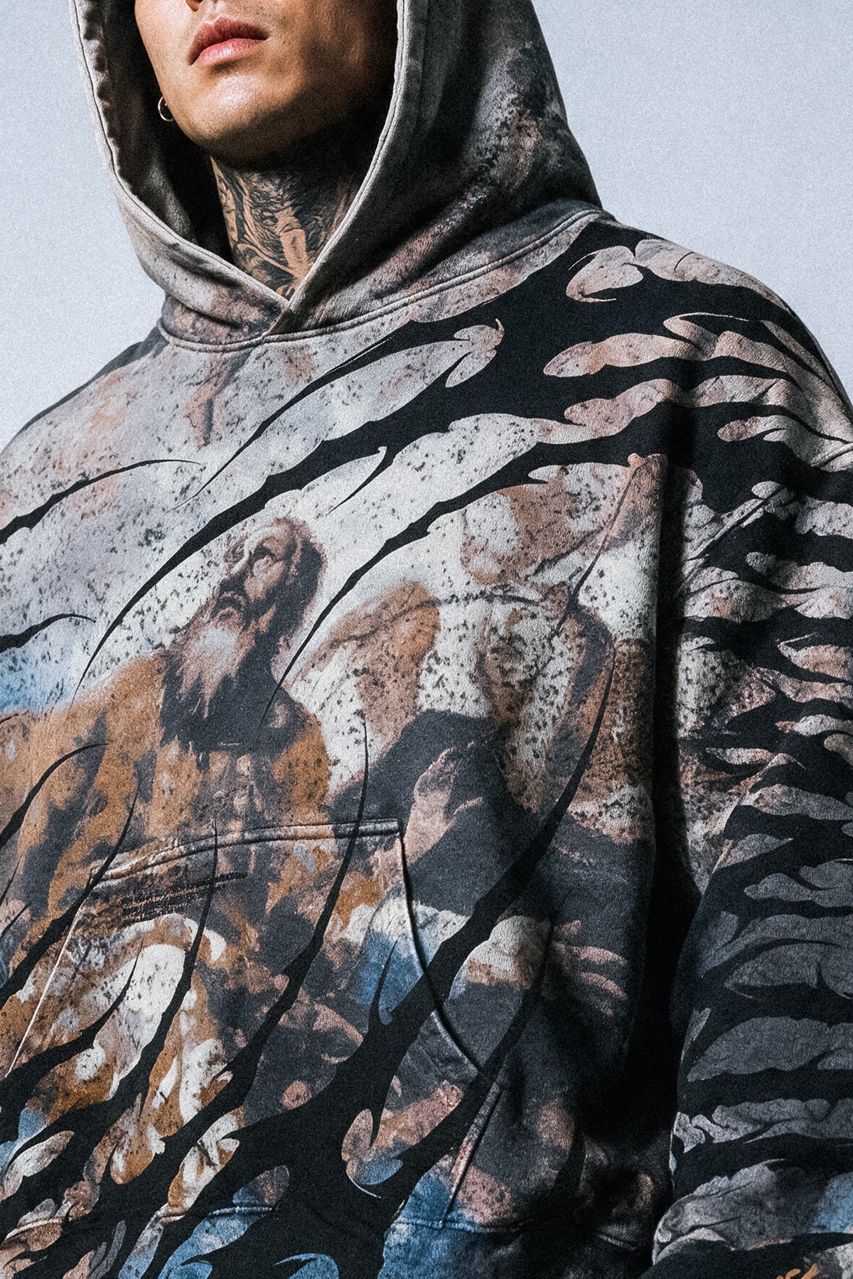 Revelation (Allover) – Schwerer Oversized-Hoodie (400 g/m²)
