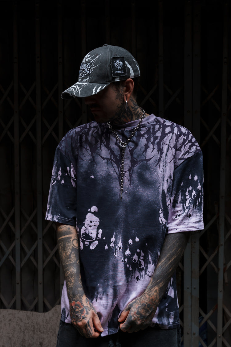 Reign Of Blood (purple) - Oversized T-Shirt (200GSM) Image 6