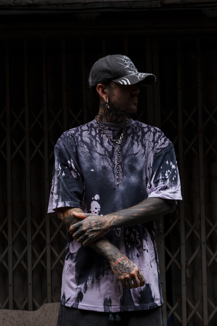 Reign Of Blood (purple) - Oversized T-Shirt (200GSM) Image 7