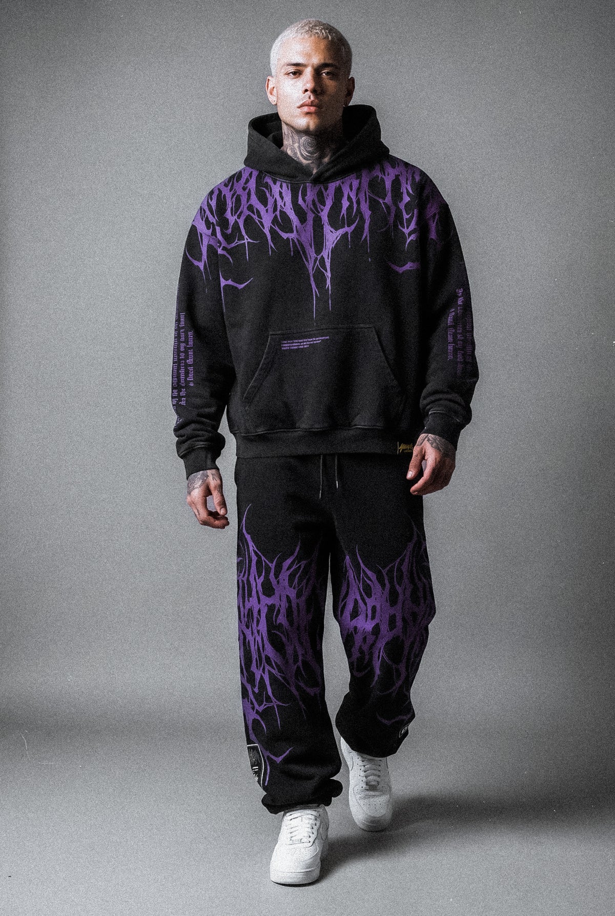 Reign Of Blood (Dark Purple) - Heavy Oversized Hoodie (400GSM)