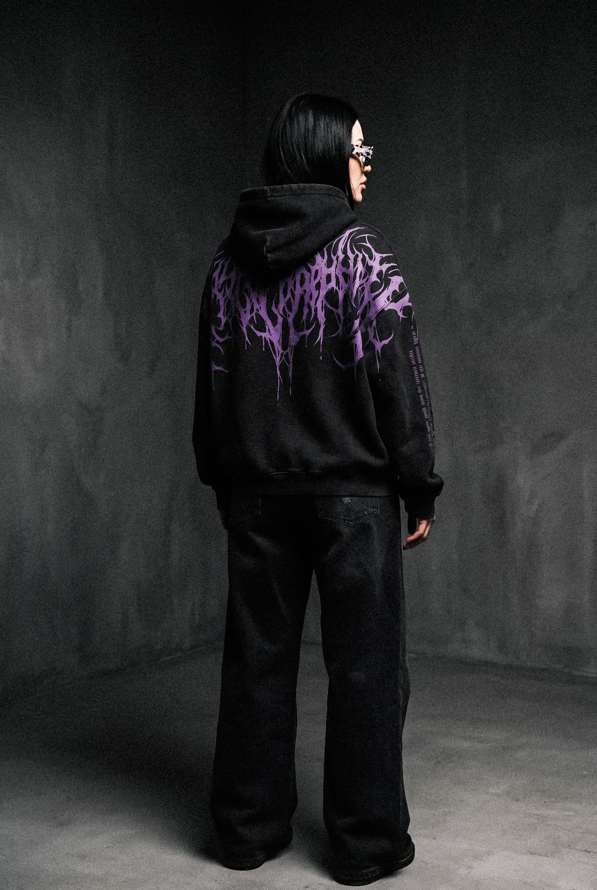 Reign Of Blood (Dark Purple) - Heavy Oversized Hoodie (400GSM)