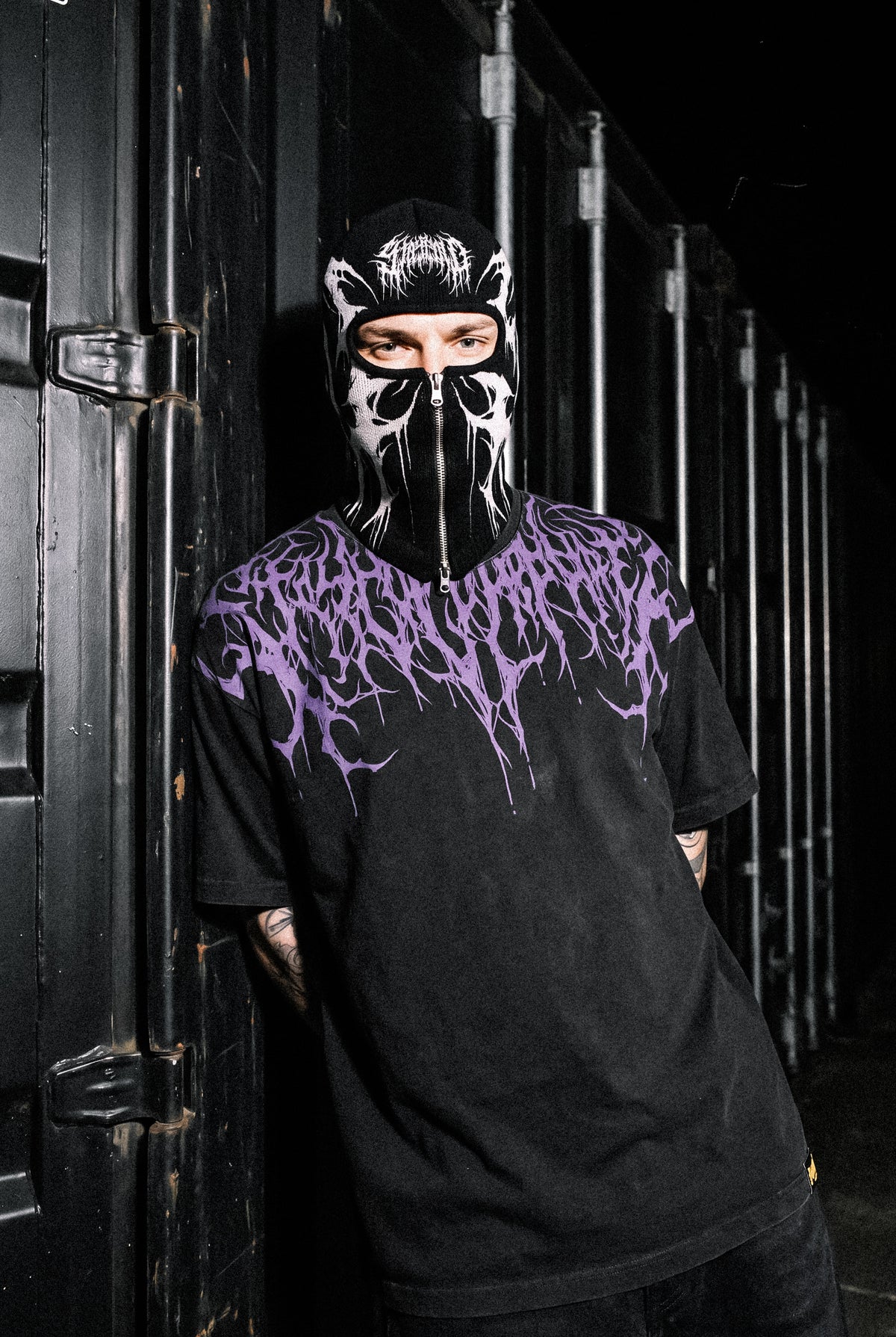 Reign Of Blood (Dark Purple) - Heavy Oversized T-Shirt (250GSM)