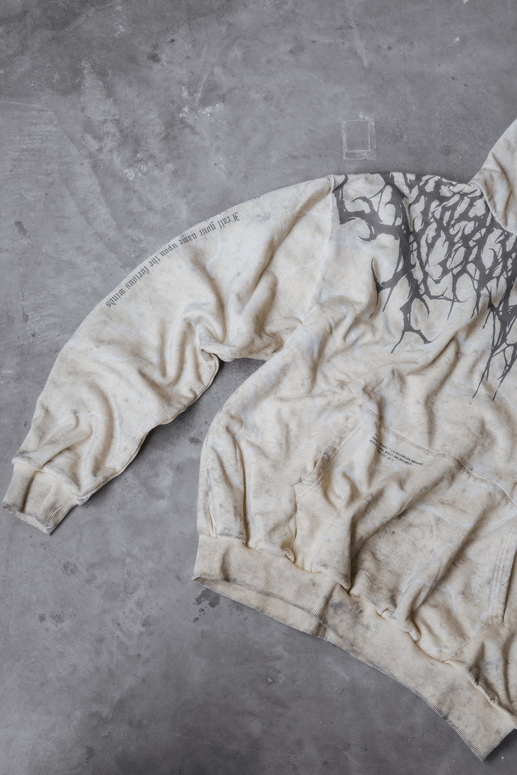 Reign Of Blood Grey Edition - Heavy Oversized Hoodie (400GSM) Image 10