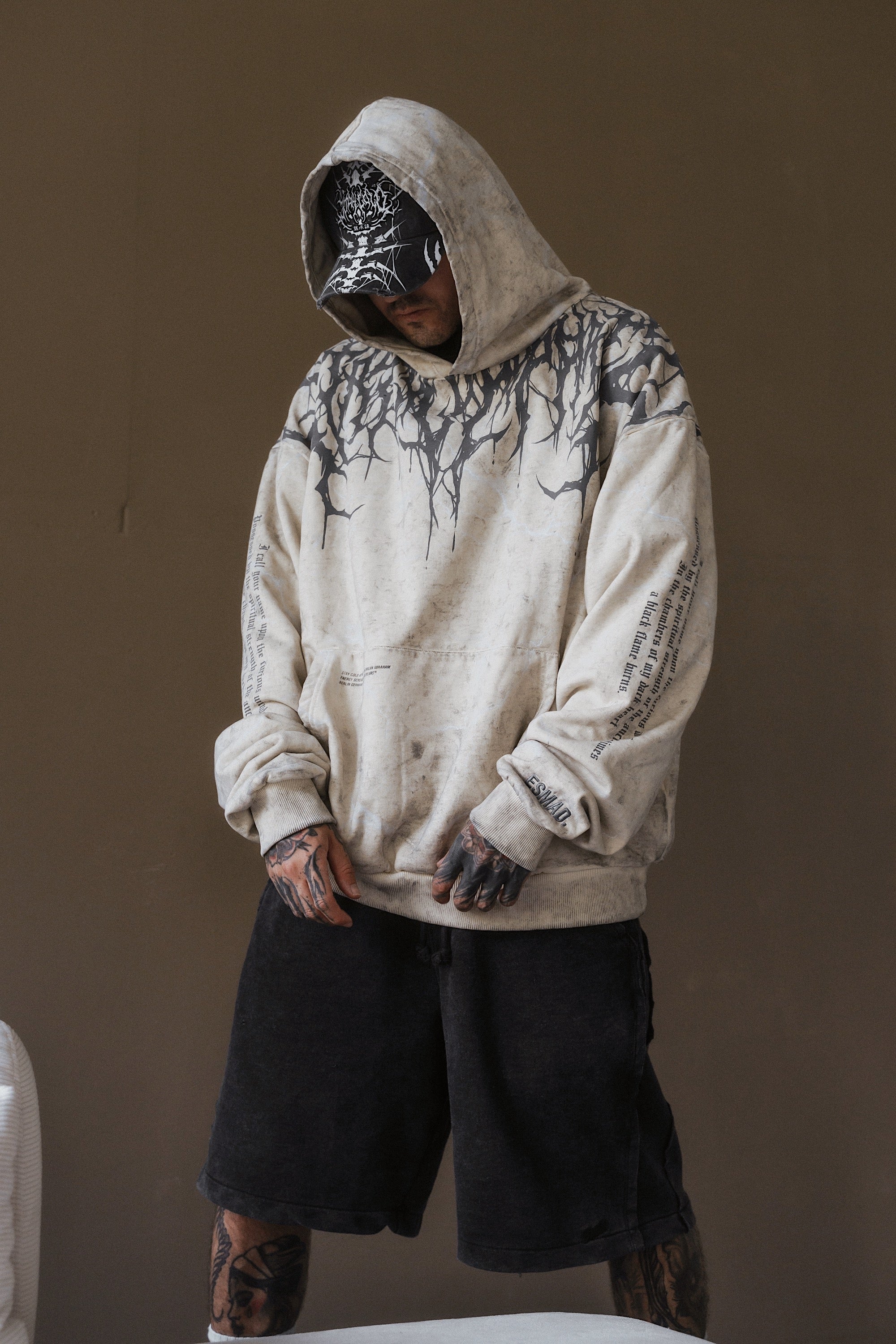 Reign Of Blood Grey Edition - Heavy Oversized Hoodie (400GSM)