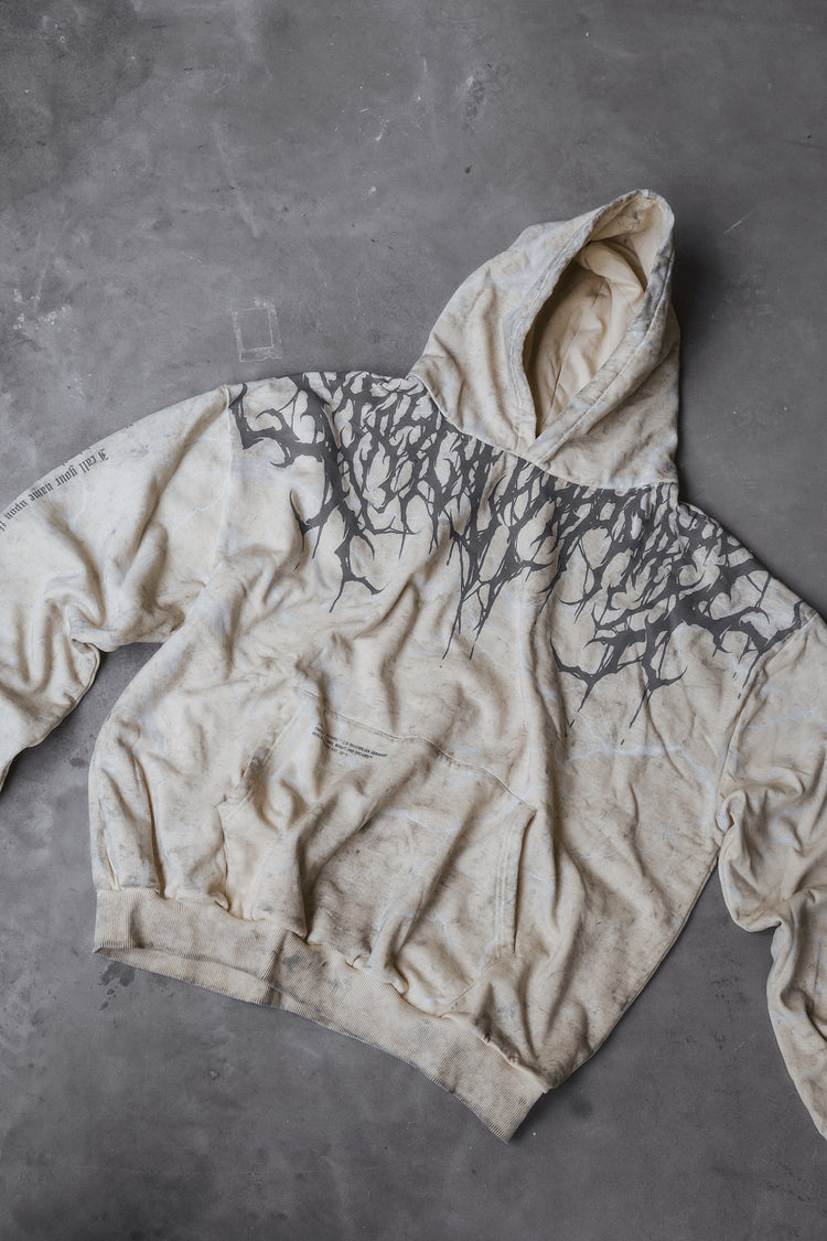 Reign Of Blood Grey Edition - Heavy Oversized Hoodie (400GSM) Image 9