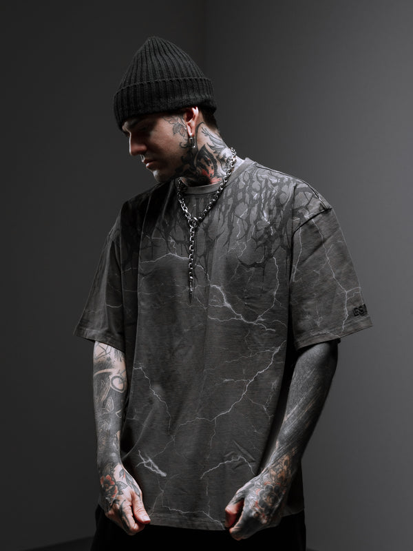 Reign Of Blood 4.0 - Heavy Oversized T-Shirt 250GSM Lifestyle Image