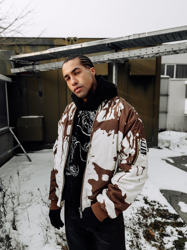 Reign Of Blood (grain) - Bomber Jacket Lifestyle Image