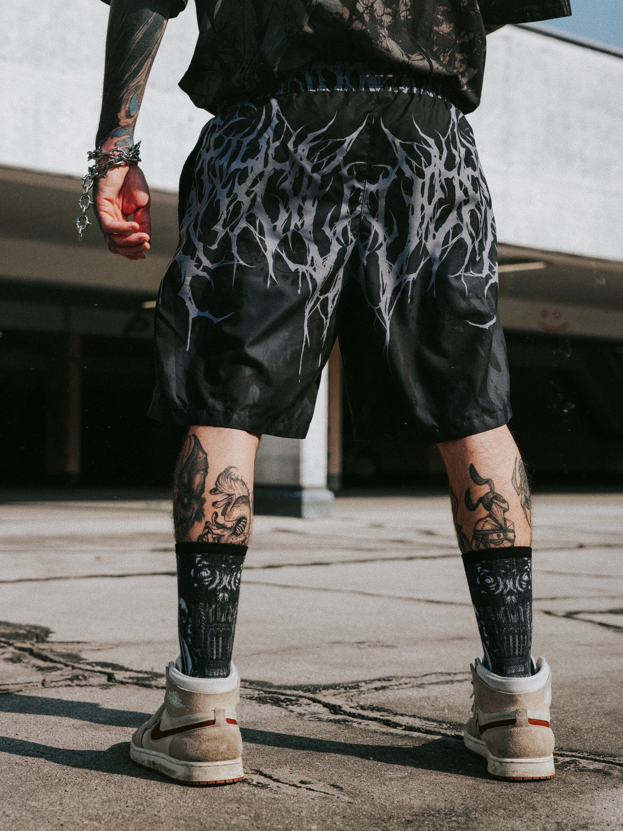 Reign Of Blood (grey dye) - Boardshorts