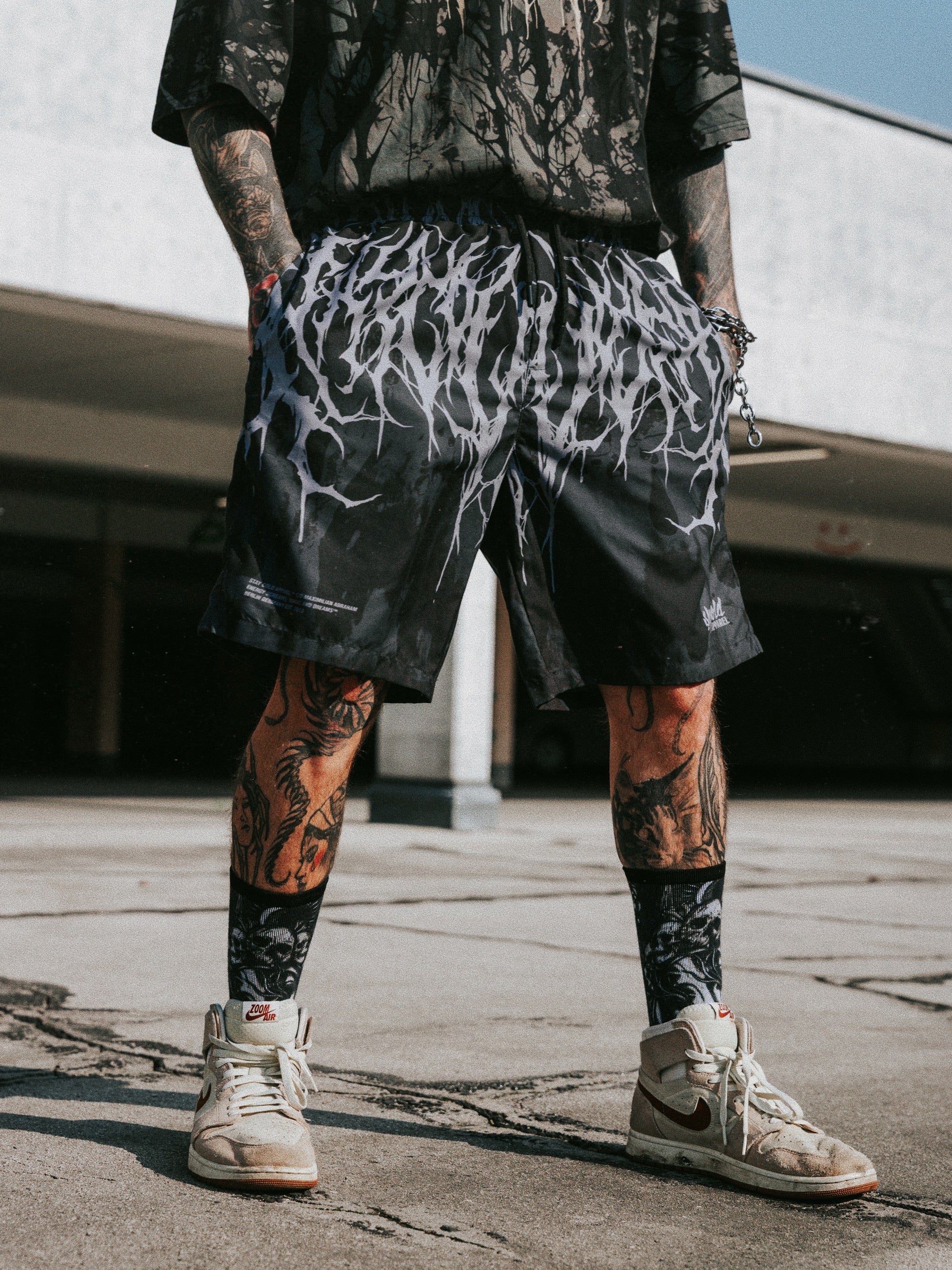 Reign Of Blood (grey dye) - Boardshorts