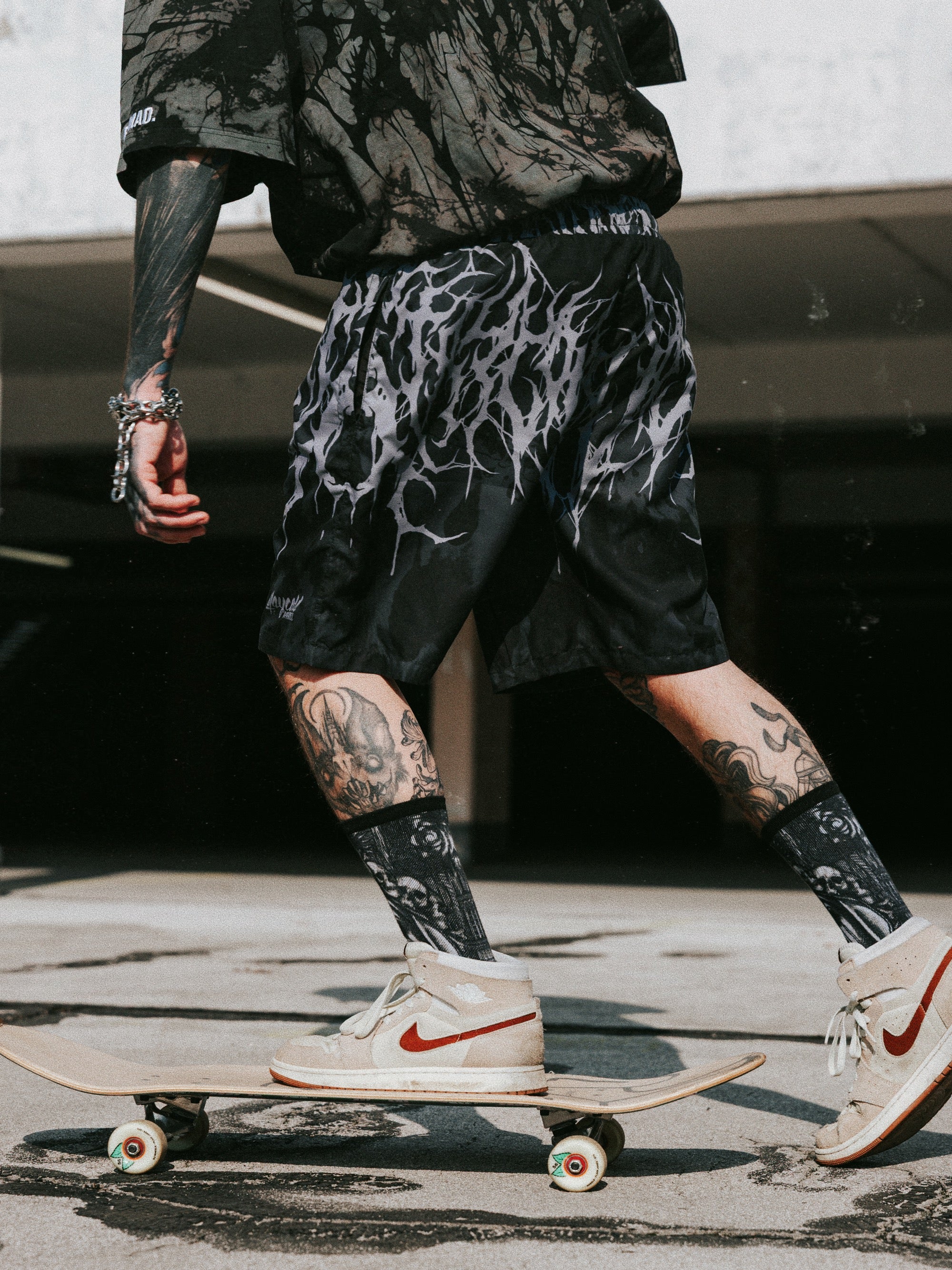 Reign Of Blood (grey dye) - Boardshorts