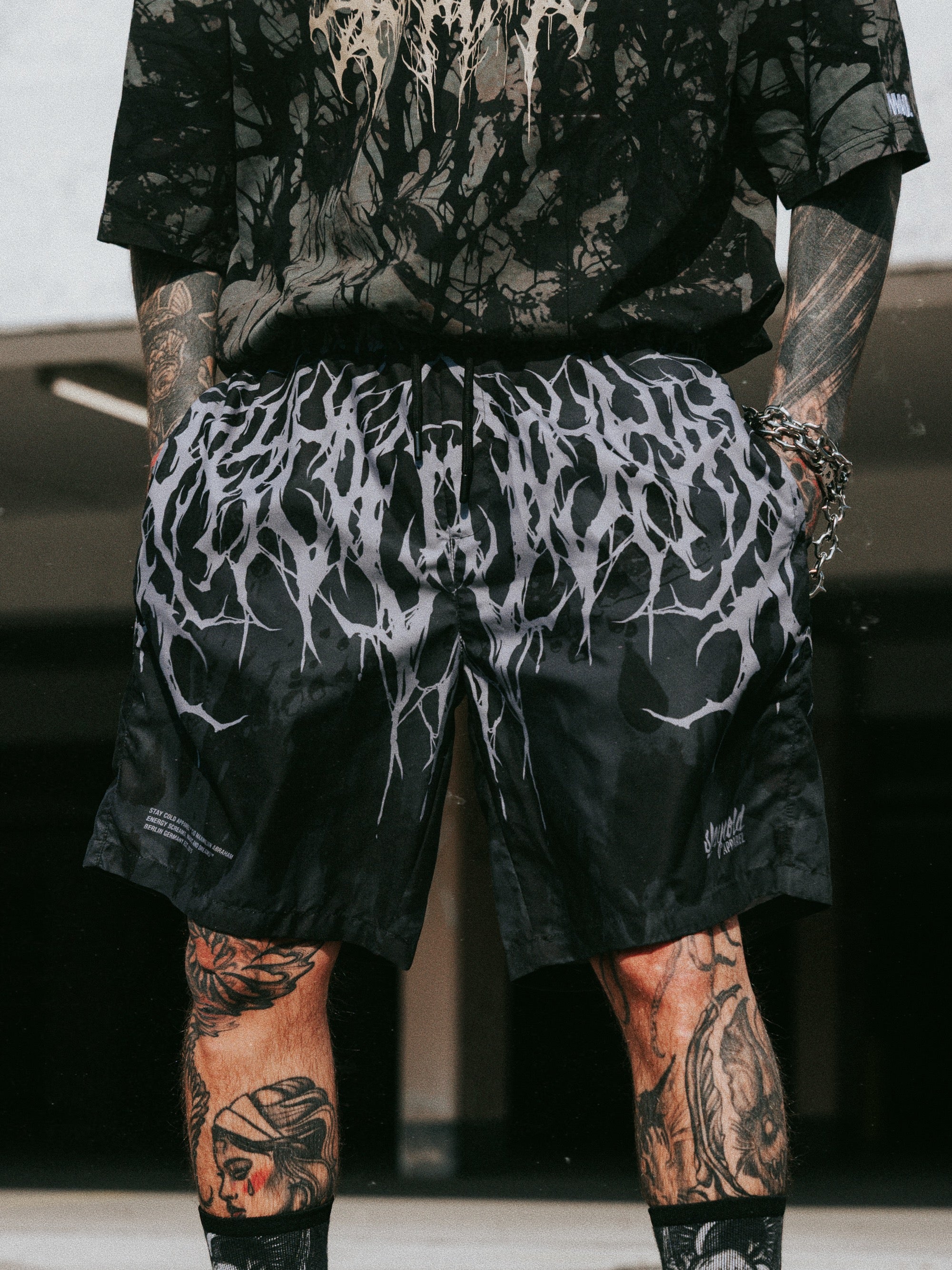 Reign Of Blood (grey dye) - Boardshorts