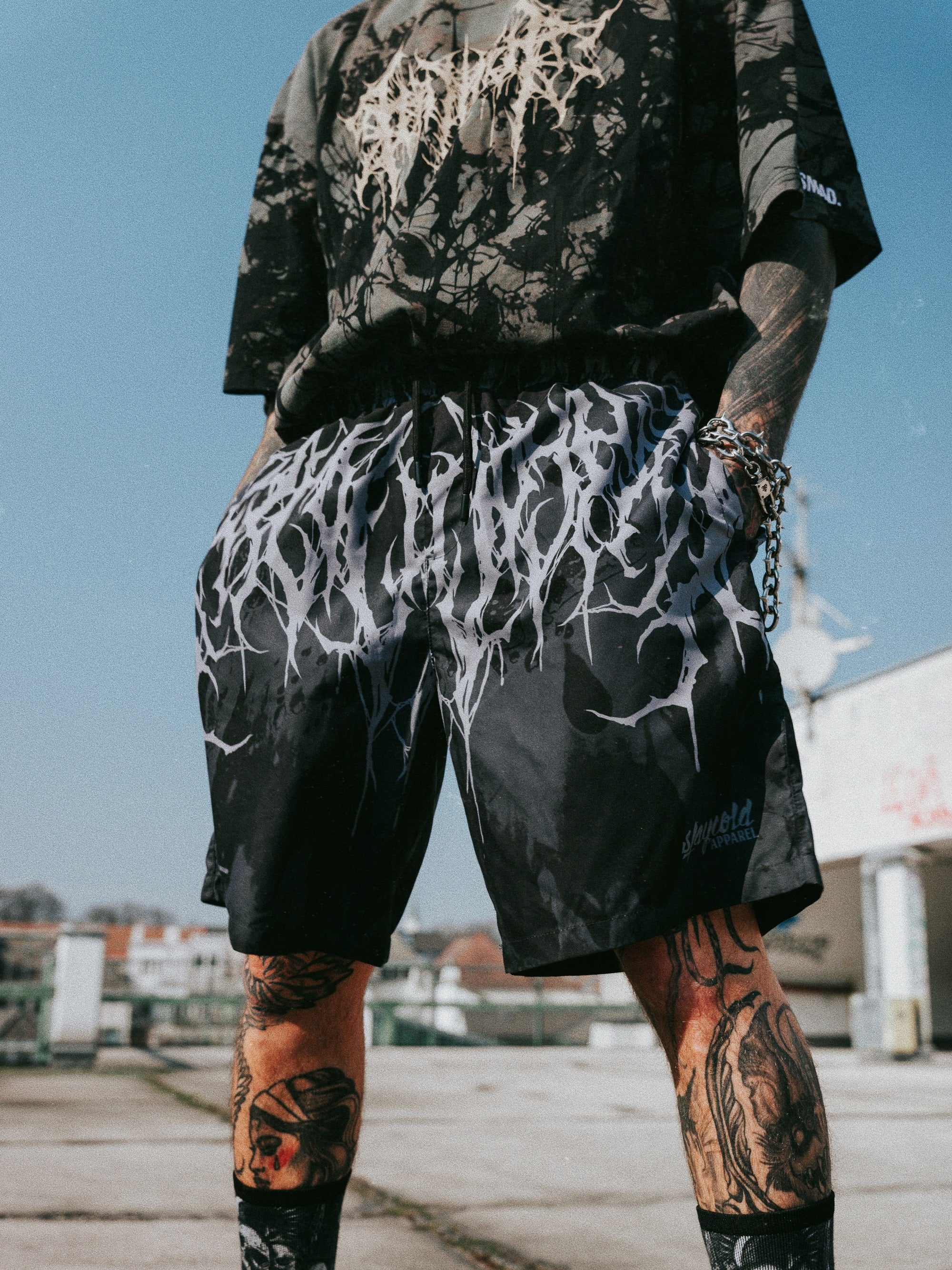 Reign Of Blood (grey dye) - Boardshorts