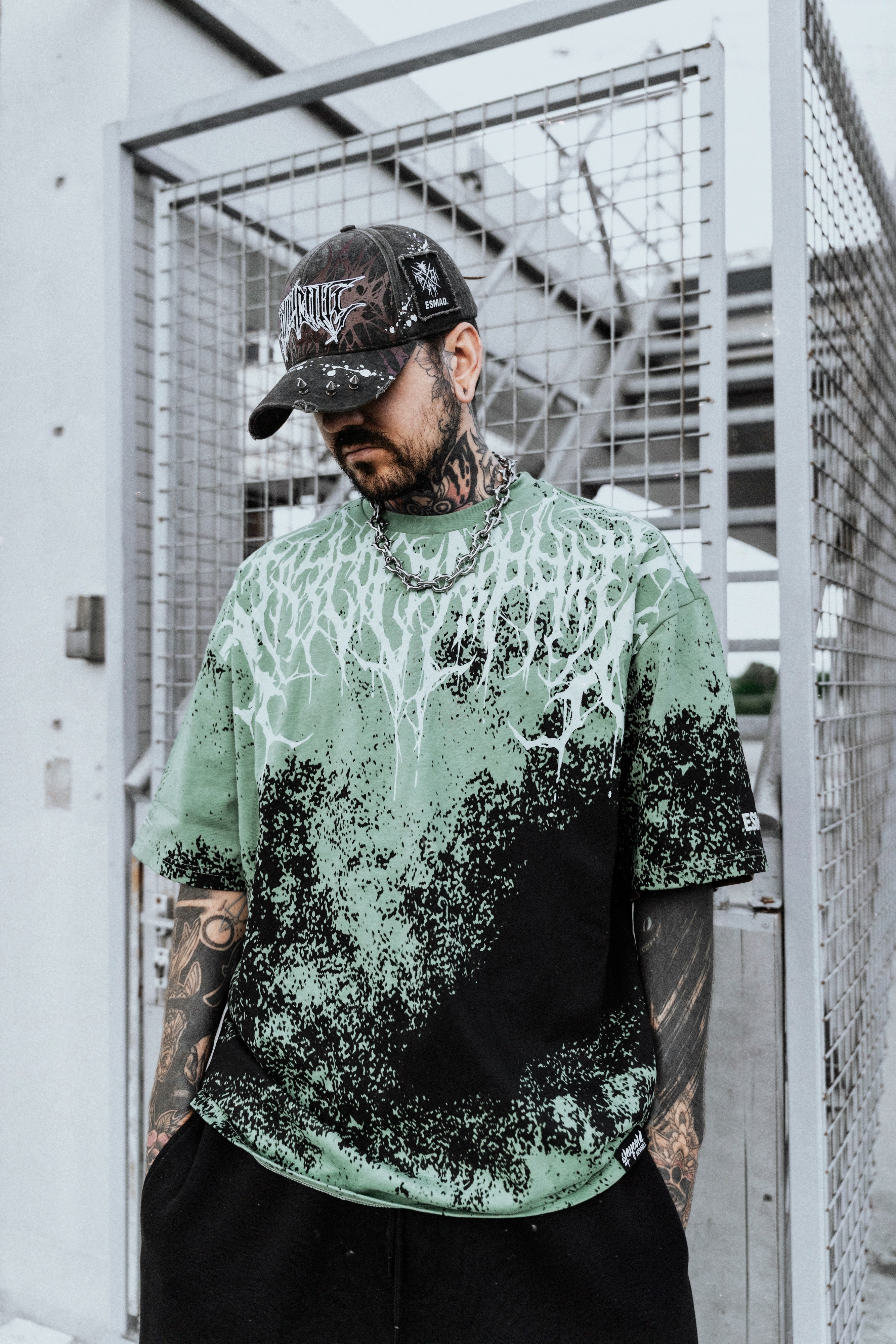 トップス BUTCHER PRODUCTS lot254 size40 L/S tee Reign Of Blood (Menthol) - Oversized T-Shirt (250GSM)