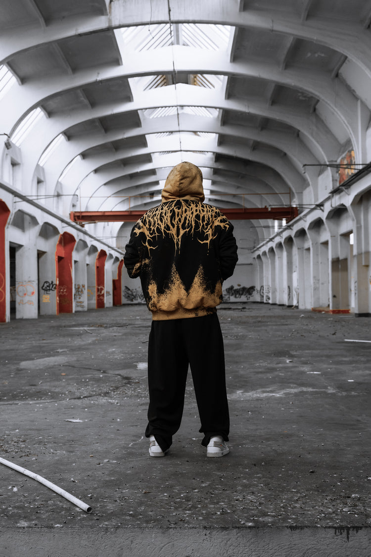 Reign Of Blood (ocker) - Oversized Hoodie (350GSM) Image 8