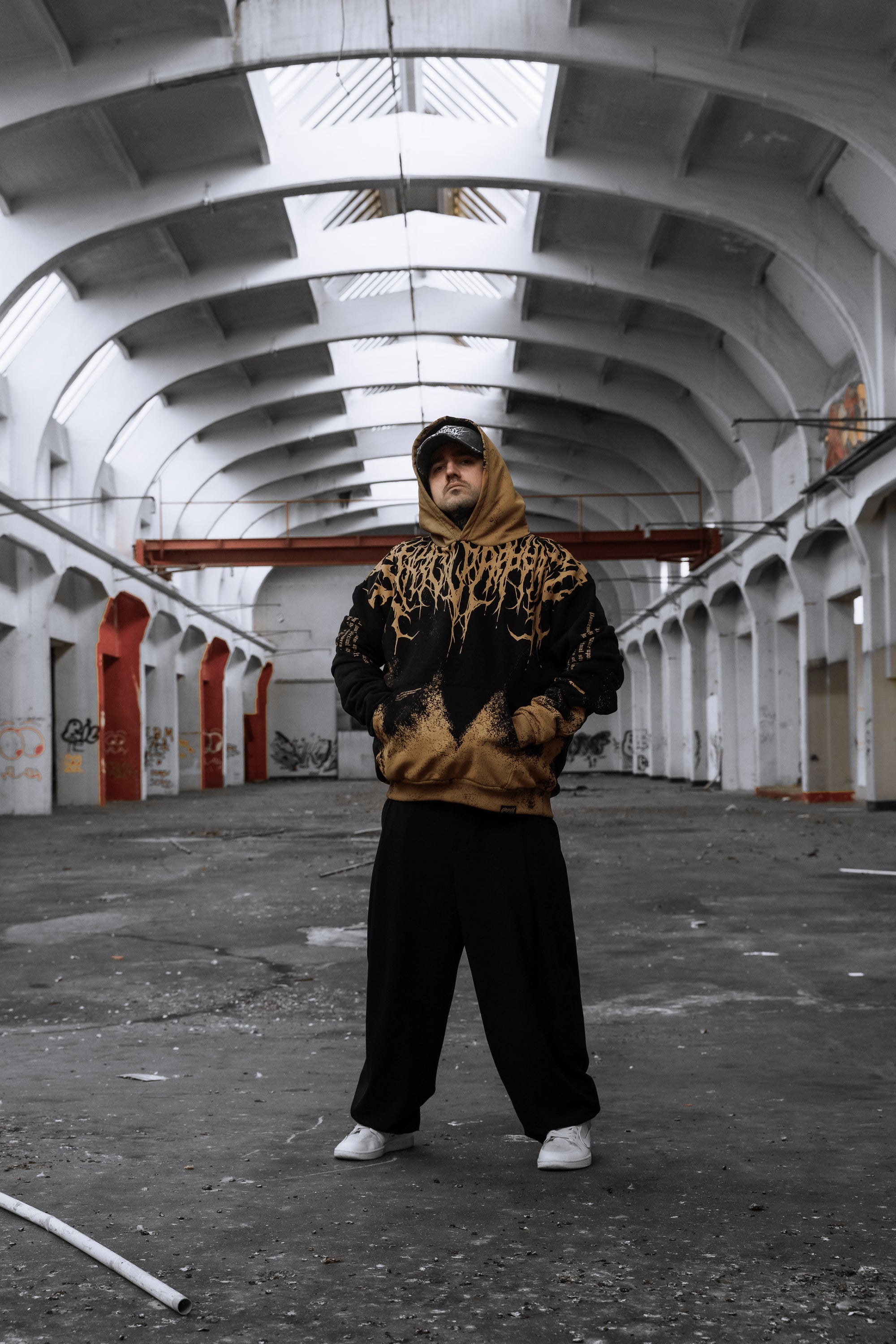 Reign Of Blood (ocker) - Oversized Hoodie (350GSM)