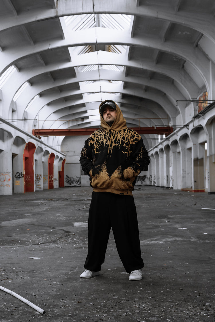 Reign Of Blood (ocker) - Oversized Hoodie (350GSM) Image 7