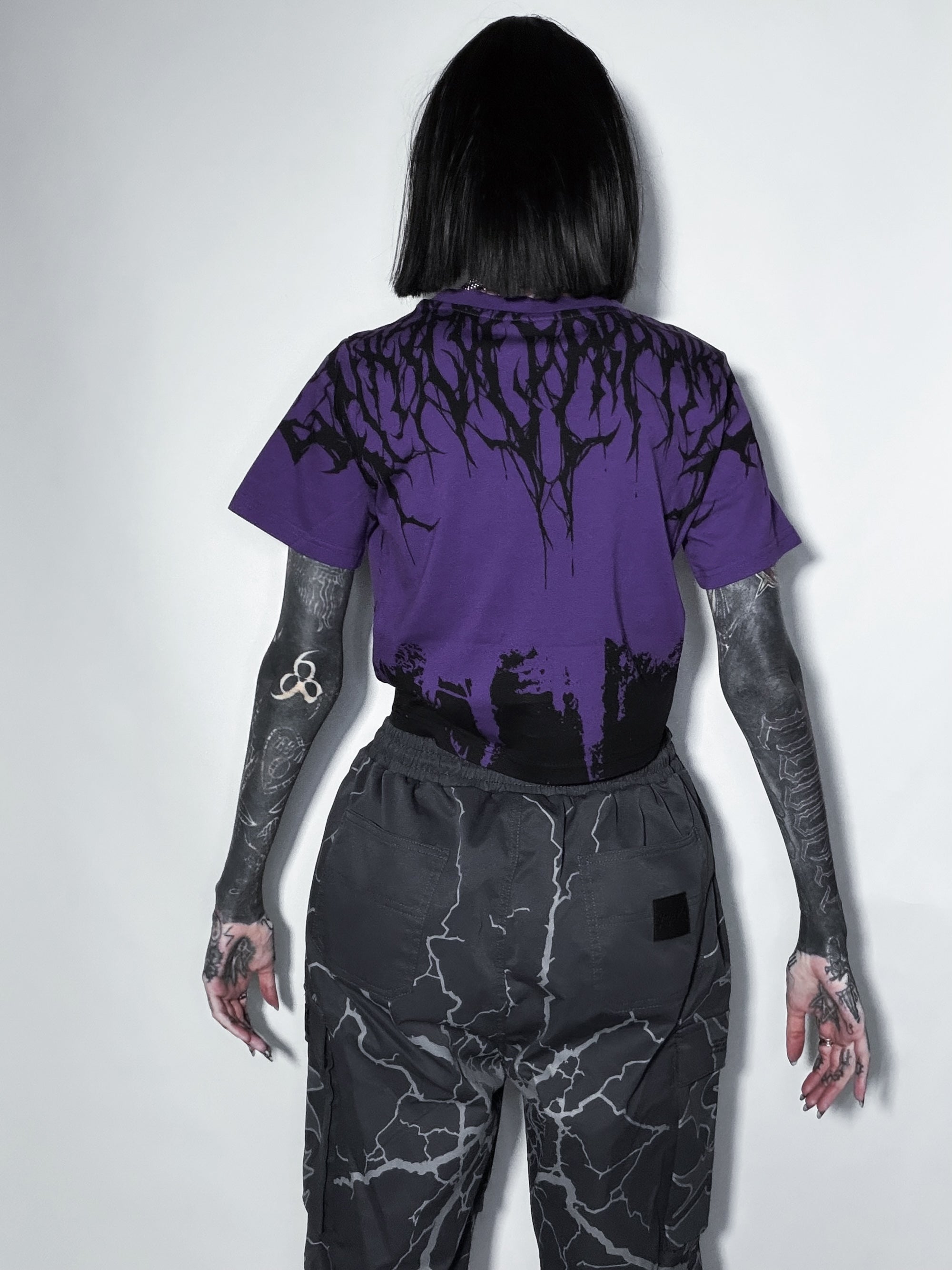 Reign Of Blood (purple) - Crop T-Shirt (200GSM)