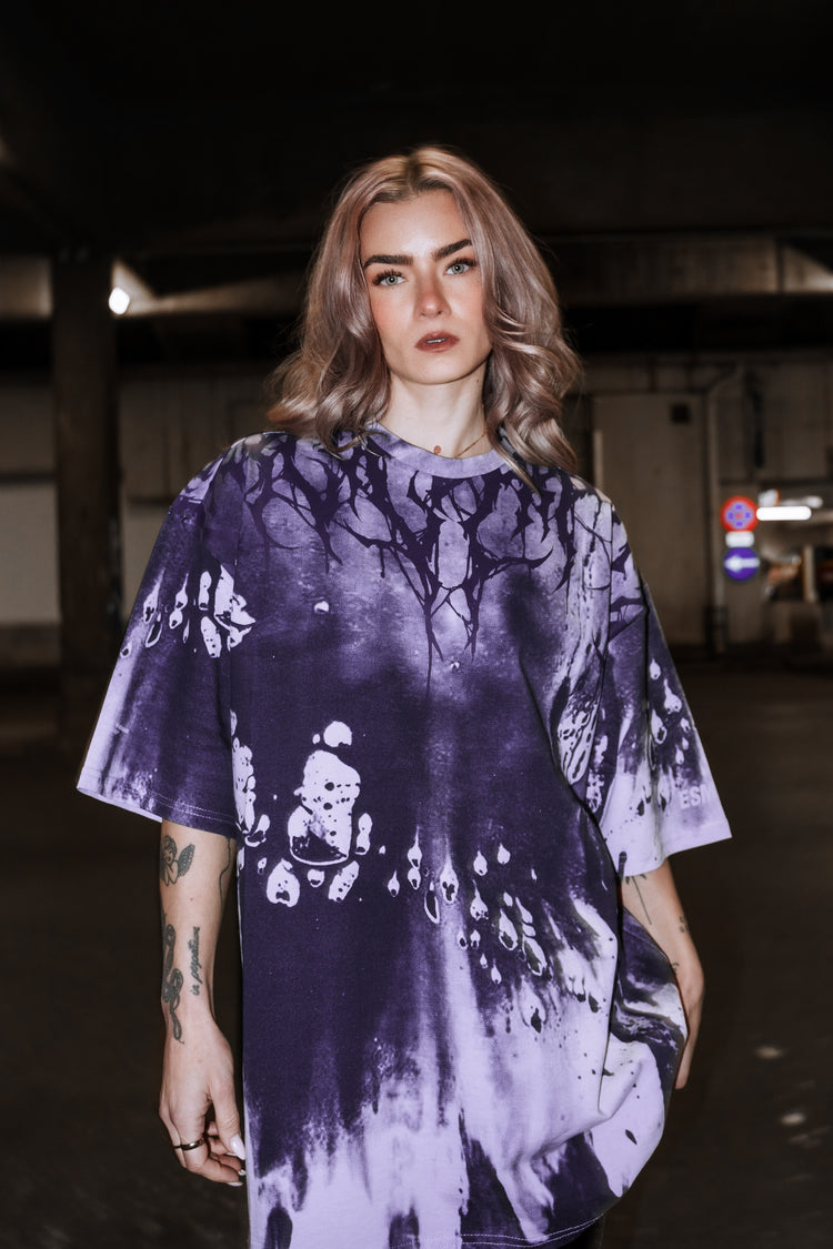 Reign Of Blood (purple) - Oversized T-Shirt (200GSM) Image 1