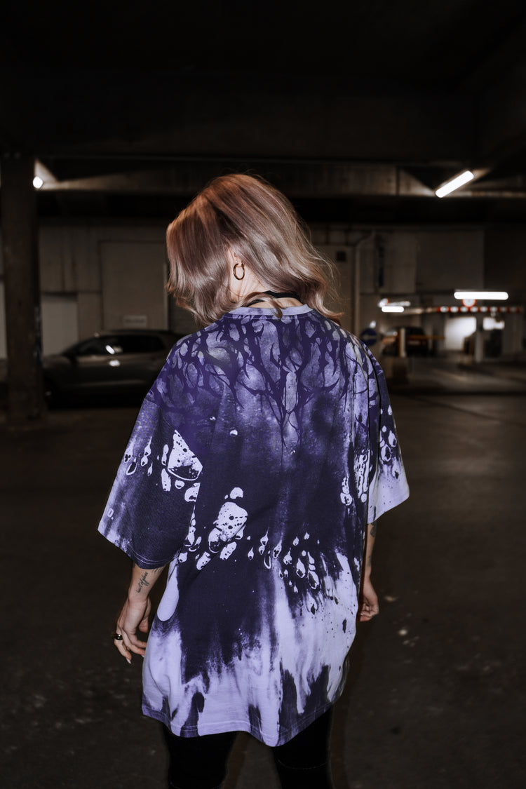 Reign Of Blood (purple) - Oversized T-Shirt (200GSM) Image 3