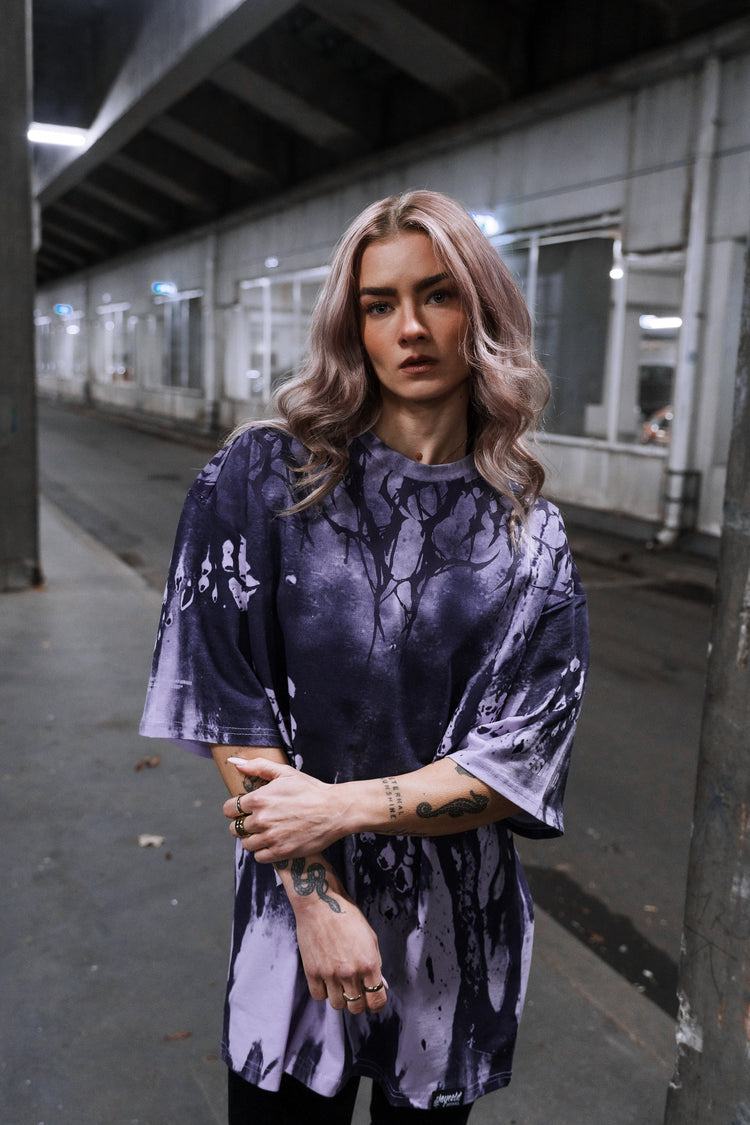 Reign Of Blood (purple) - Oversized T-Shirt (200GSM) Image 4