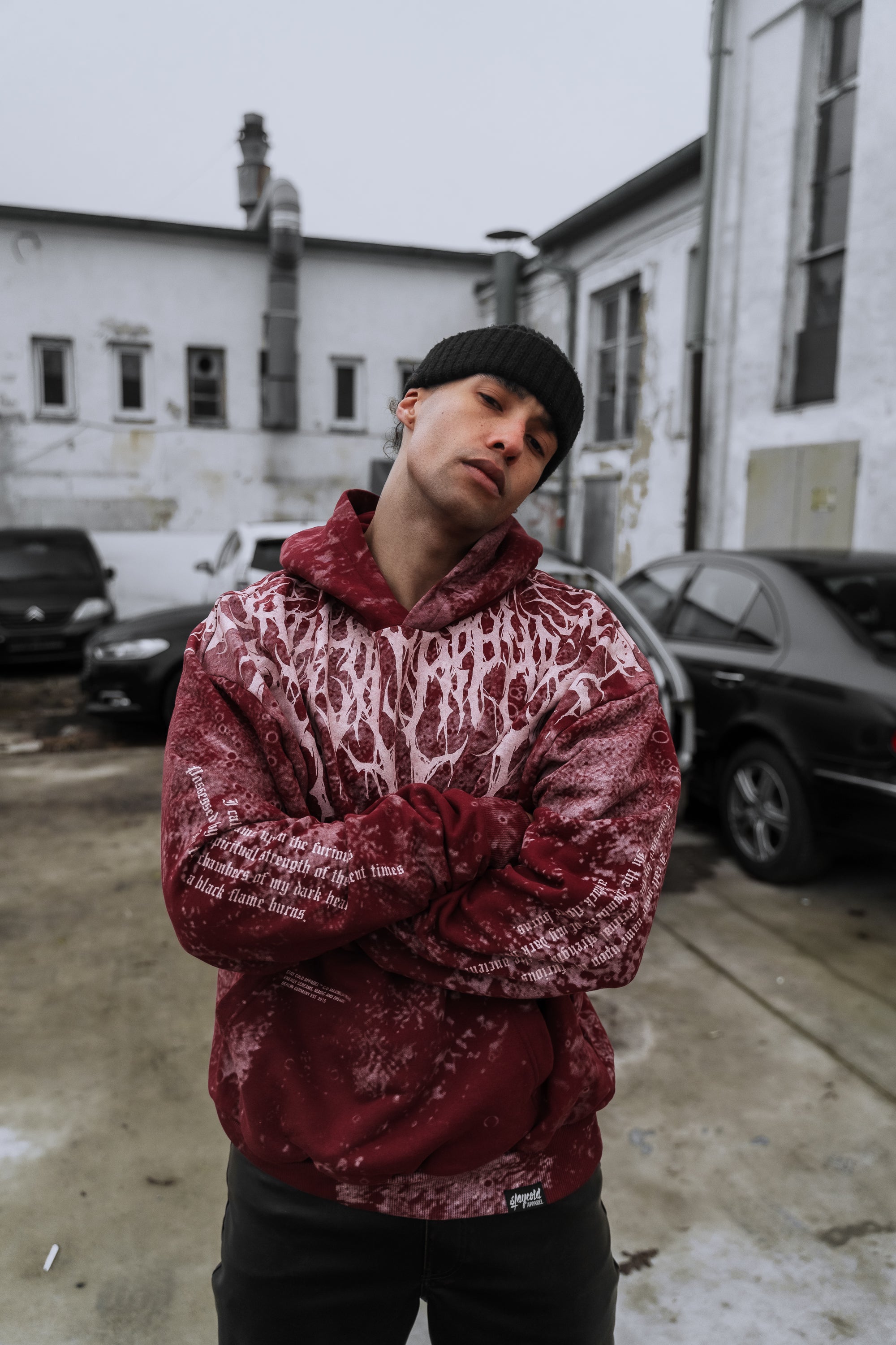 Reign Of Blood (rusty red) - Heavy Oversized Hoodie (400GSM)