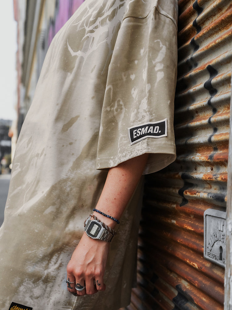 Reign Of Blood (dirty sand) - Heavy Oversized T-Shirt (250GSM) Image 5