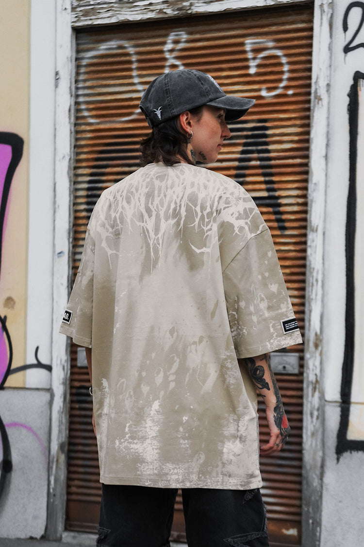 Reign Of Blood (dirty sand) - Heavy Oversized T-Shirt (250GSM) Image 3