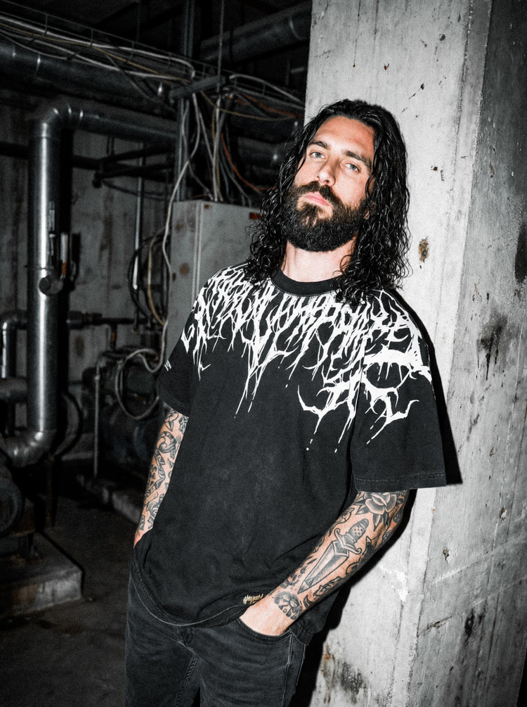 Reign Of Blood (white) - Heavy Oversized T-Shirt 250GSM Image 3