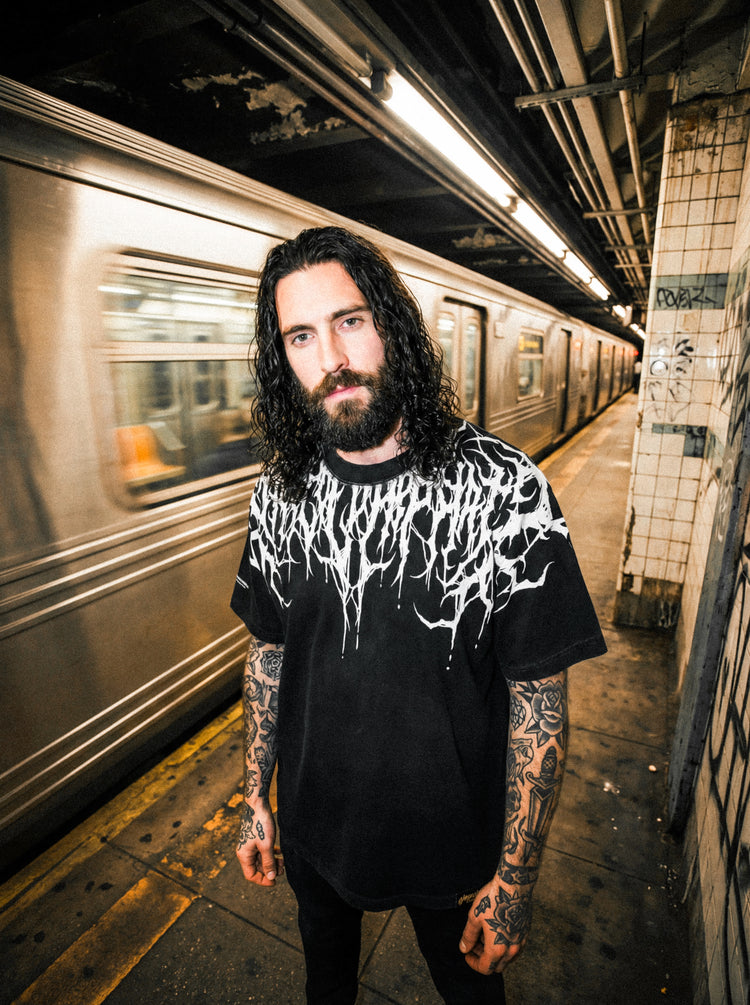 Reign Of Blood (white) - Heavy Oversized T-Shirt 250GSM Image 4