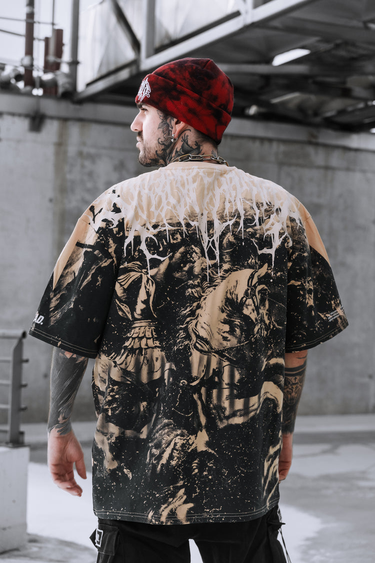 Reign Of Blood (beige) - Oversized T-Shirt (200GSM) Image 3