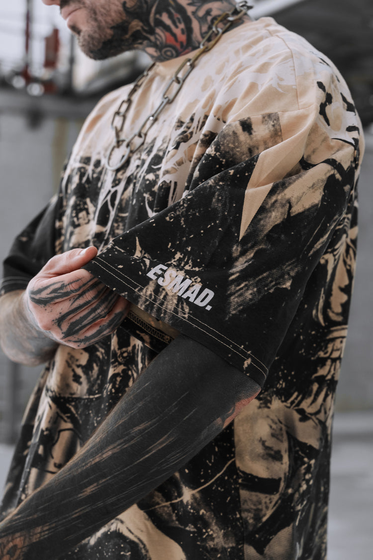 Reign Of Blood (beige) - Oversized T-Shirt (200GSM) Image 4