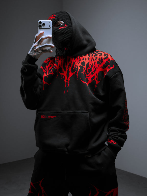 Reign of Blood - Heavy Oversized Hoodie 400GSM Lifestyle Image