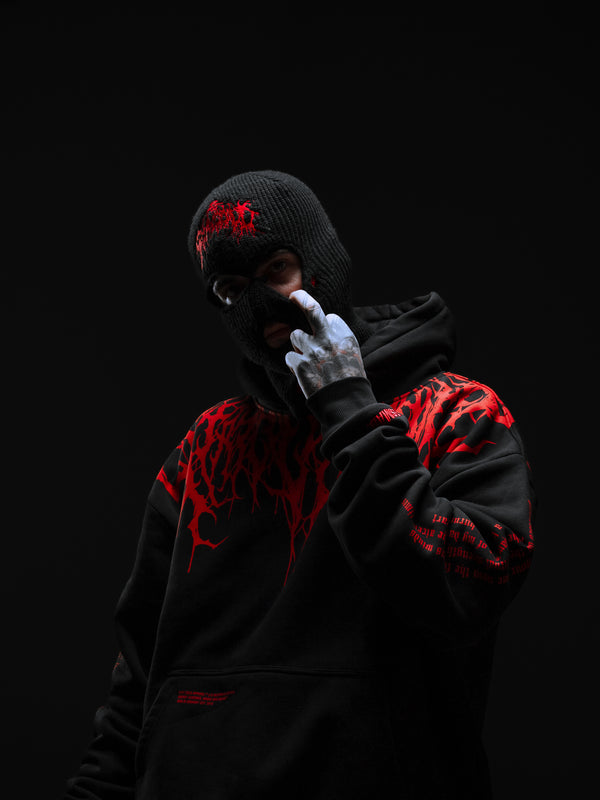 Reign of Blood - Heavy Oversized Hoodie 400GSM Lifestyle Image