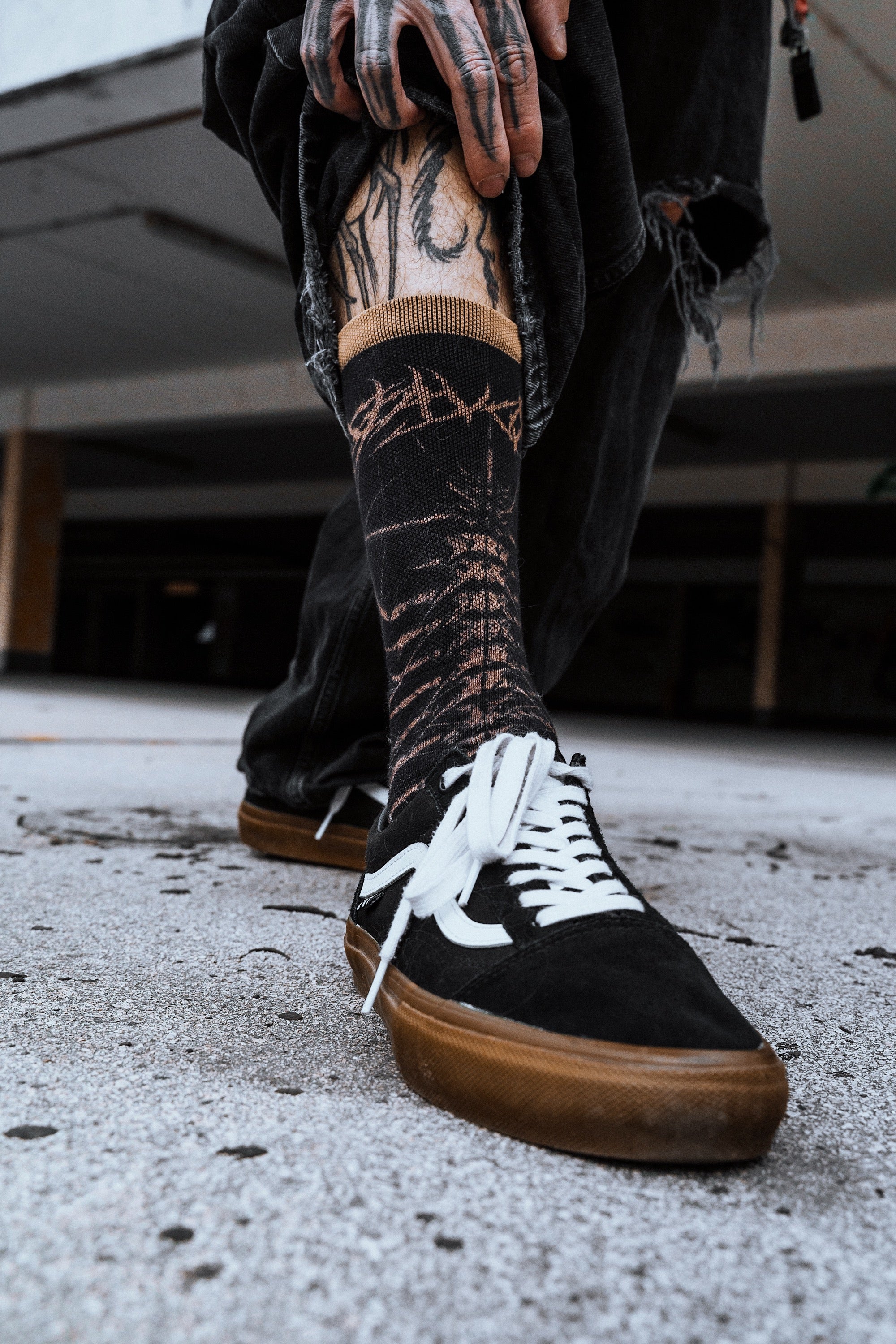 Rustpatch (Ocker) - Comfort Socks