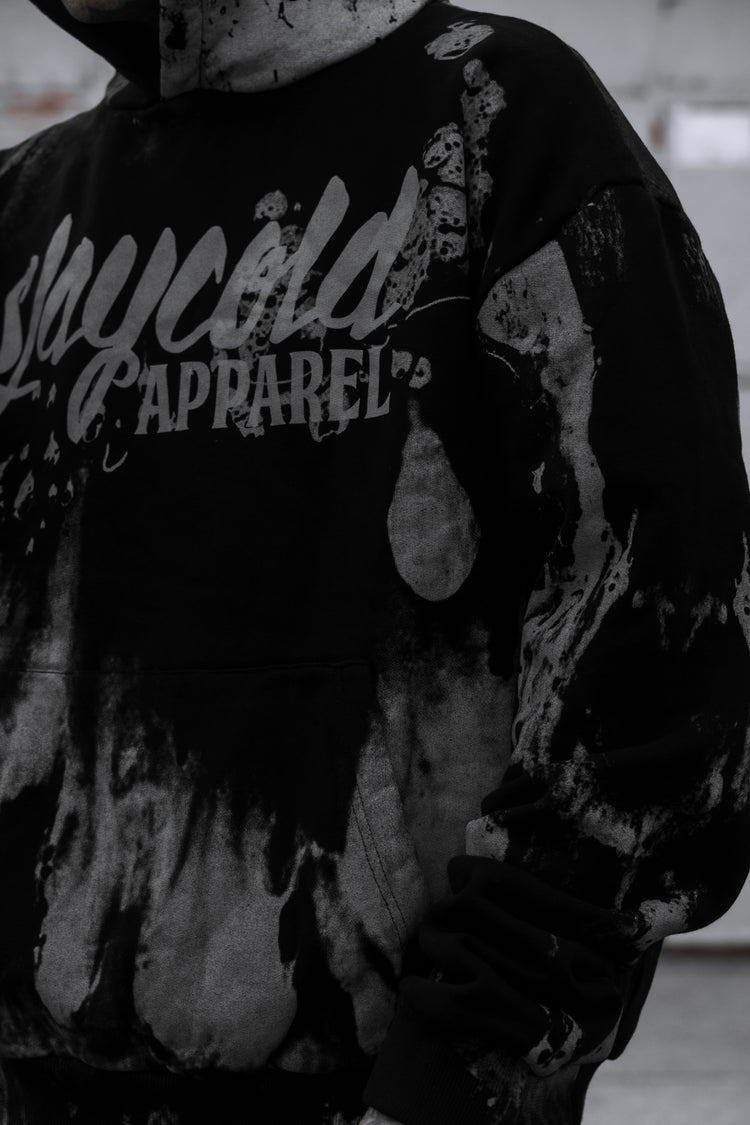 Stay Cold Logo (grey dye) - Oversized Hoodie (350GSM) Image 4