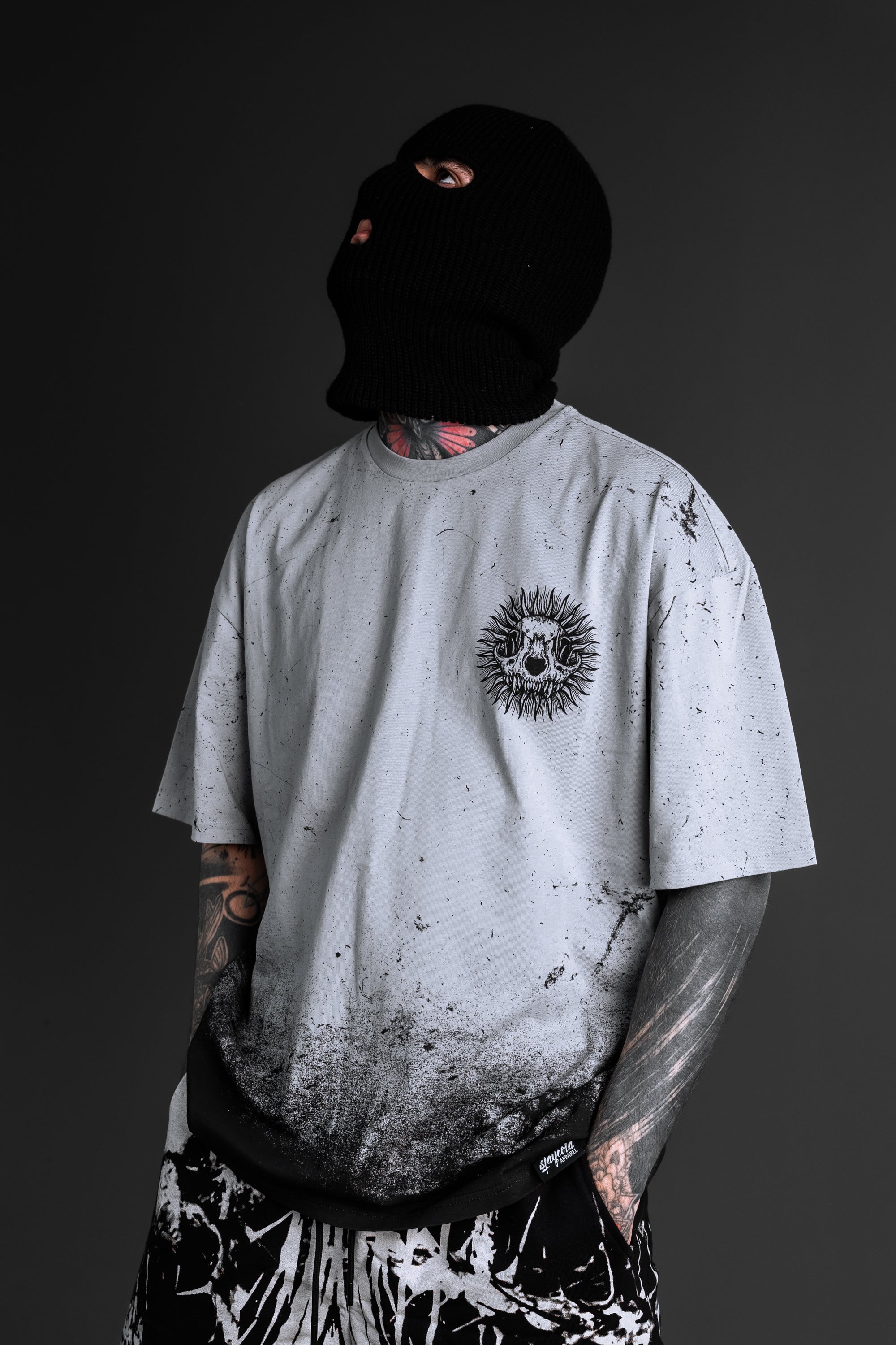 Saint of Nothing (grey gradient) - Oversized T-Shirt (200GSM)