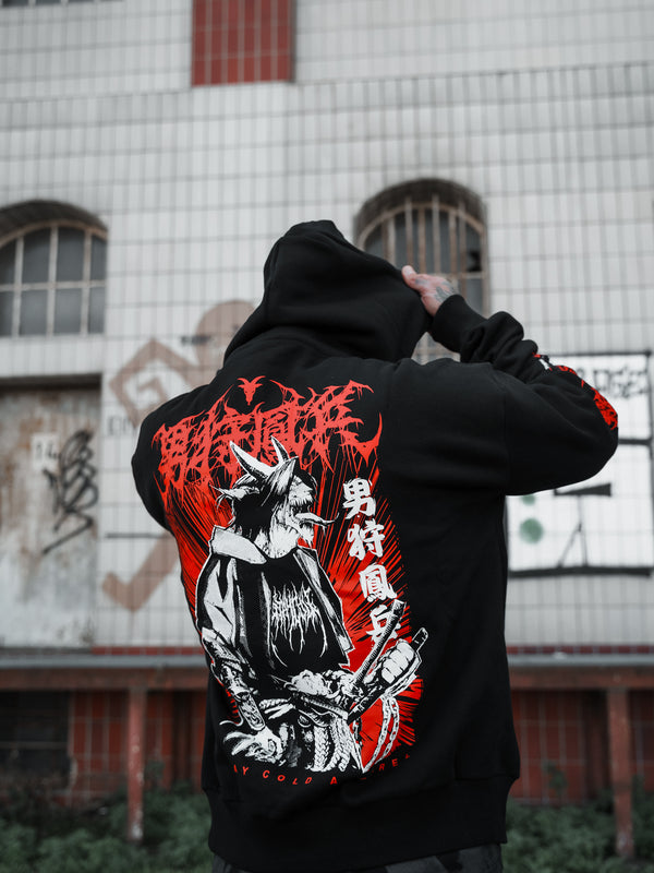 Samurai Demon - Oversized Hoodie Lifestyle Image