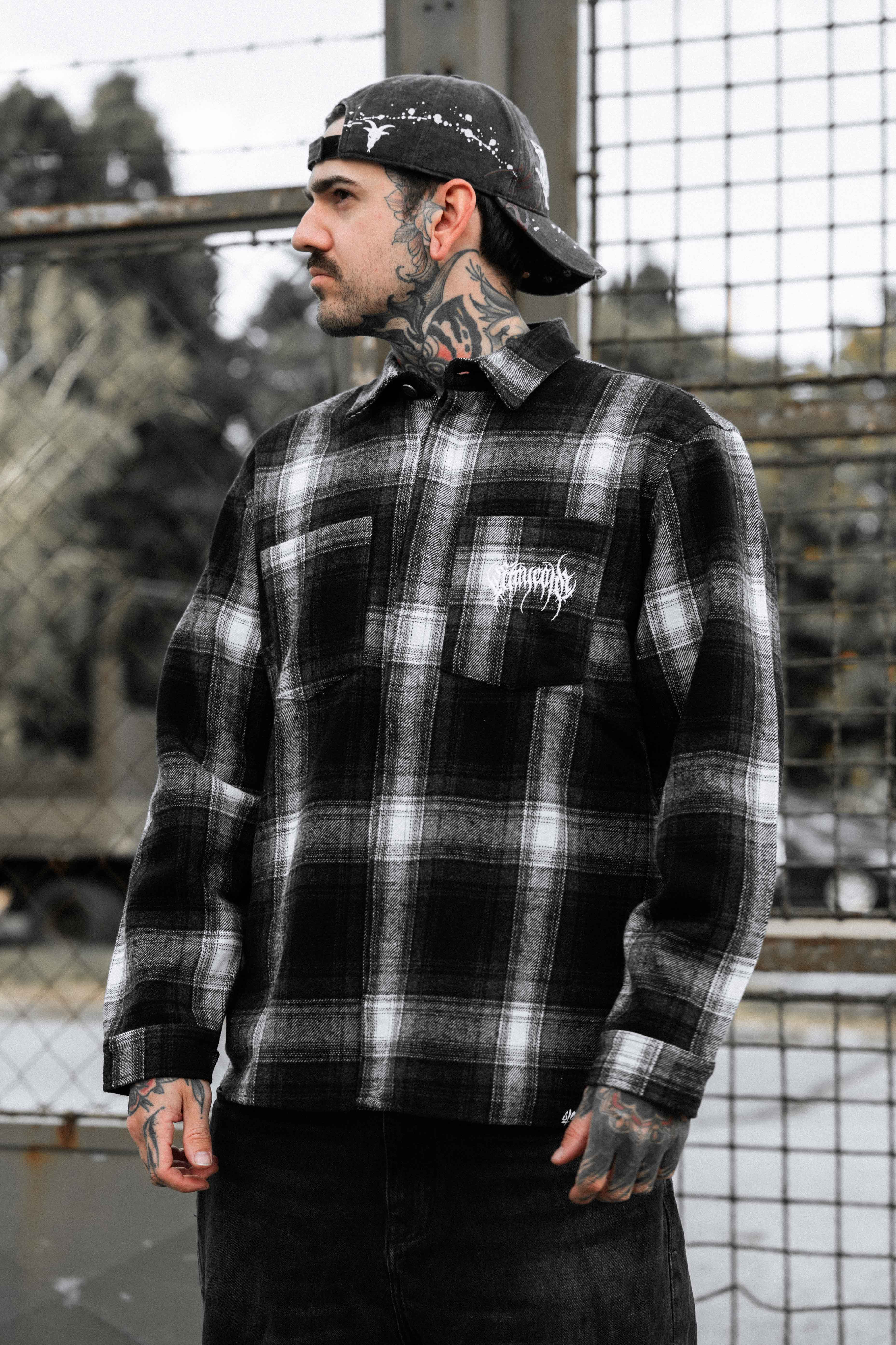 Shadow Plaid - Flannel Shirt (320GSM)