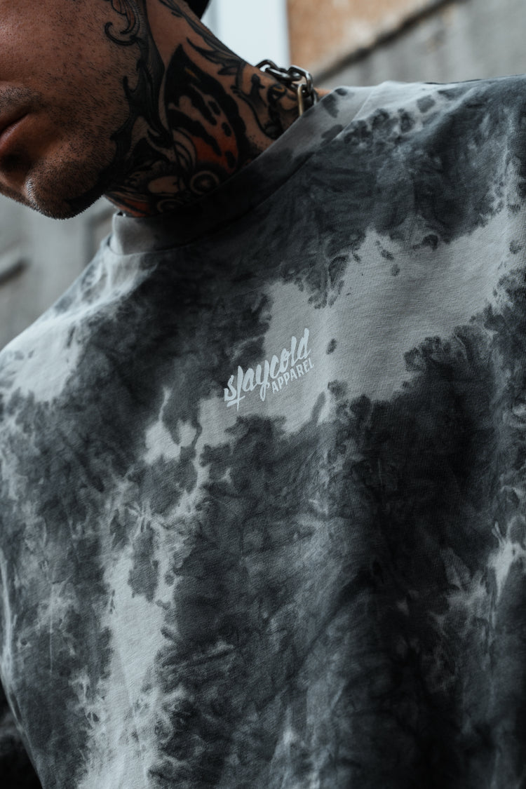 Burn Your Bridges - Oversized T-Shirt (Grey Bleached) Image 3