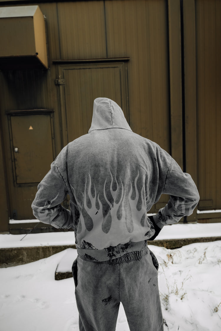 Stormborn (grey) - Heavy Oversized Hoodie (400GSM) Image 3