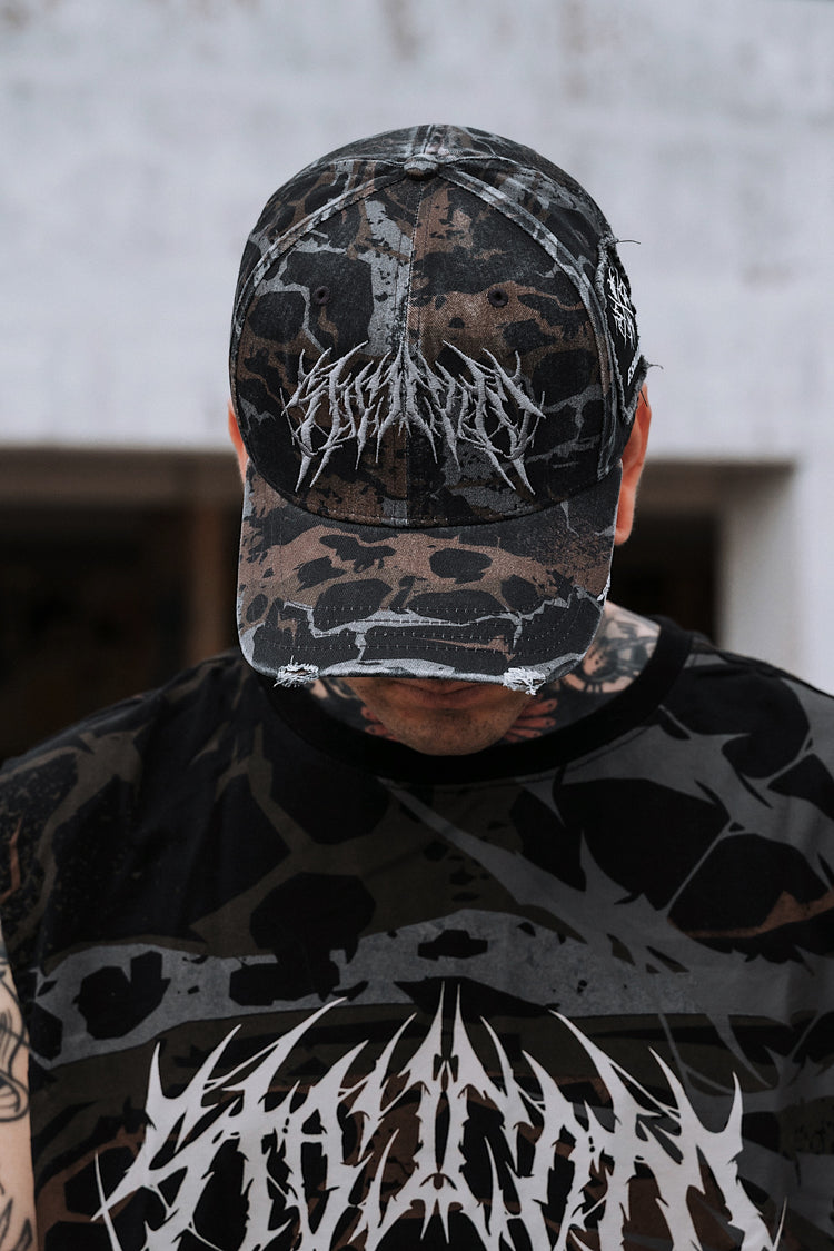 Tactical Skin (Camo) - Distressed Baseball Cap Image 5