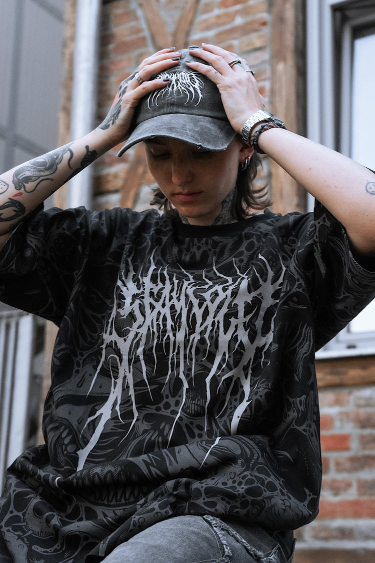 The Hollow Blaze (Allover) - Oversized T-Shirt (200GSM) Image 6