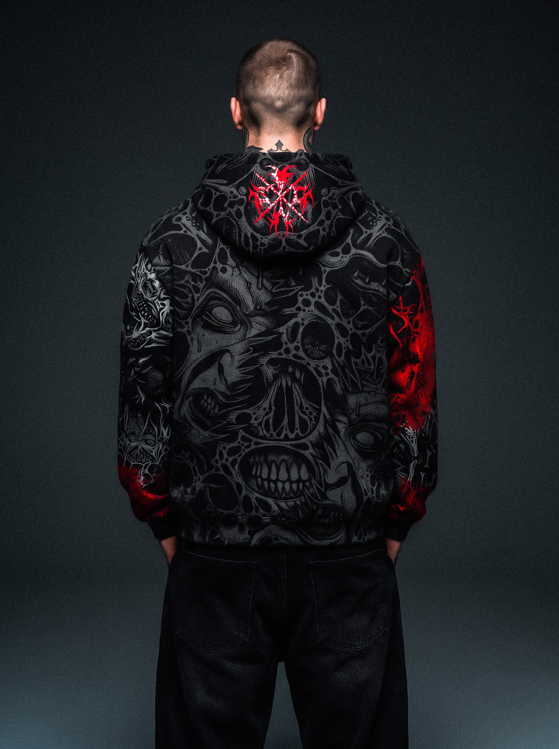 The Hollow Blaze (Splatter) - Oversized Hoodie (350GSM)