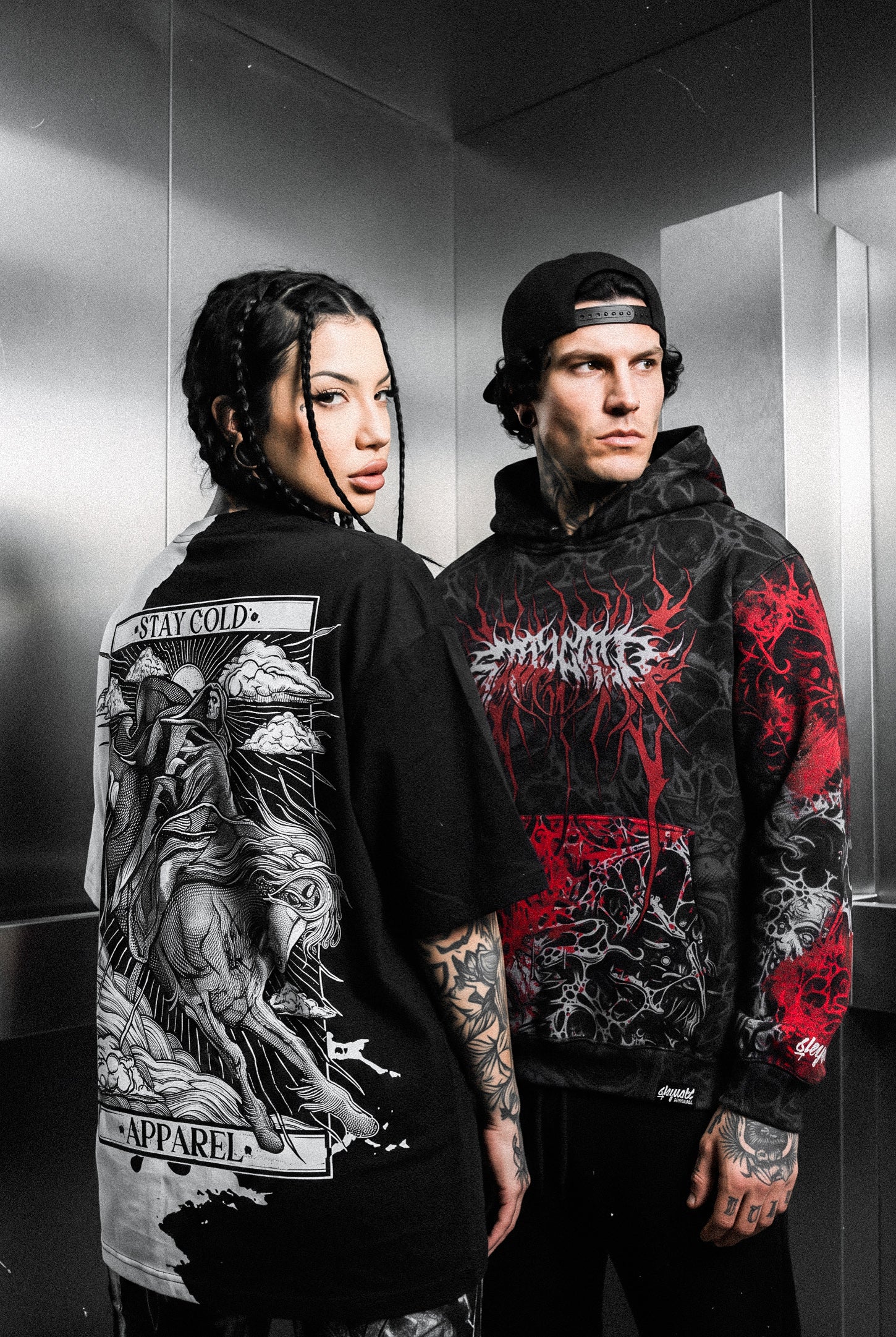The Hollow Blaze (Splatter) - Oversized Hoodie (350GSM)