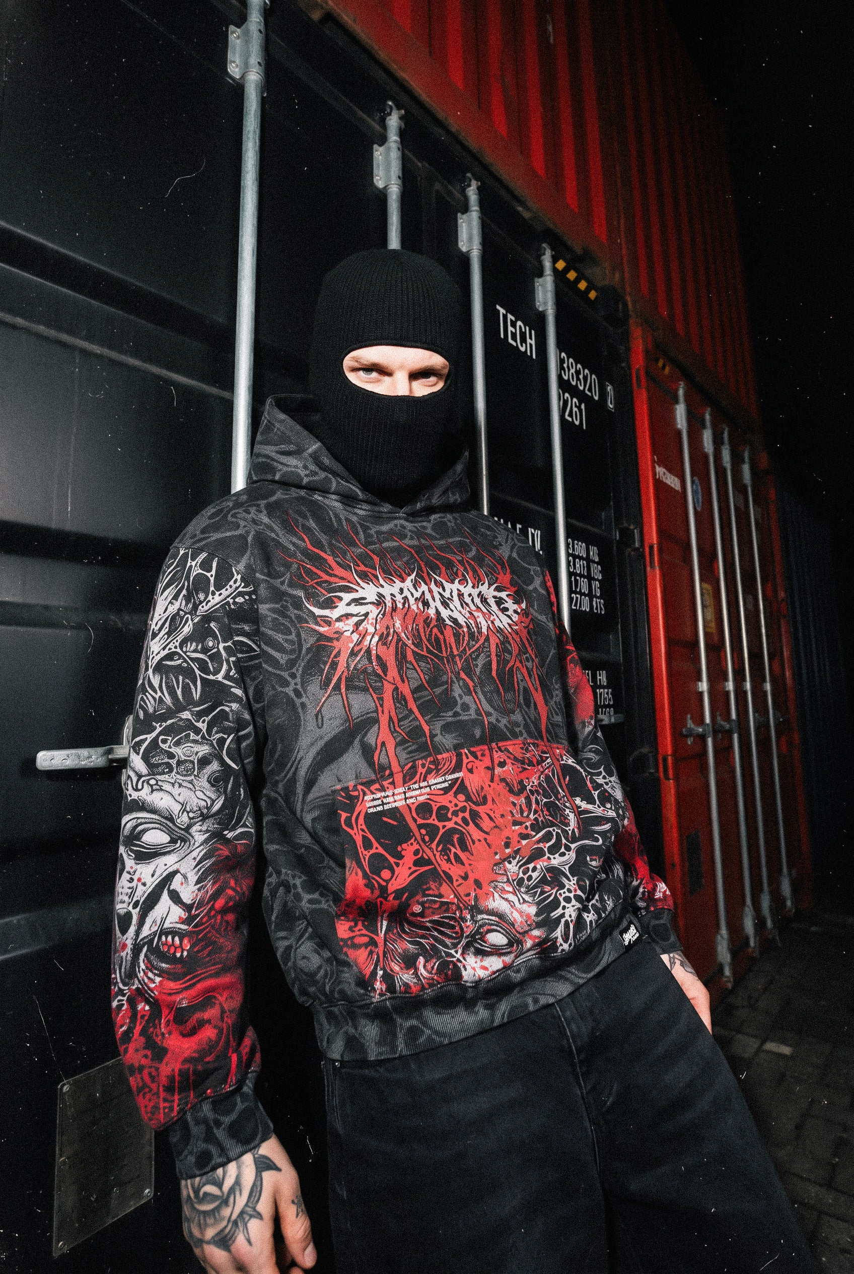 The Hollow Blaze (Splatter) - Oversized Hoodie (350GSM)