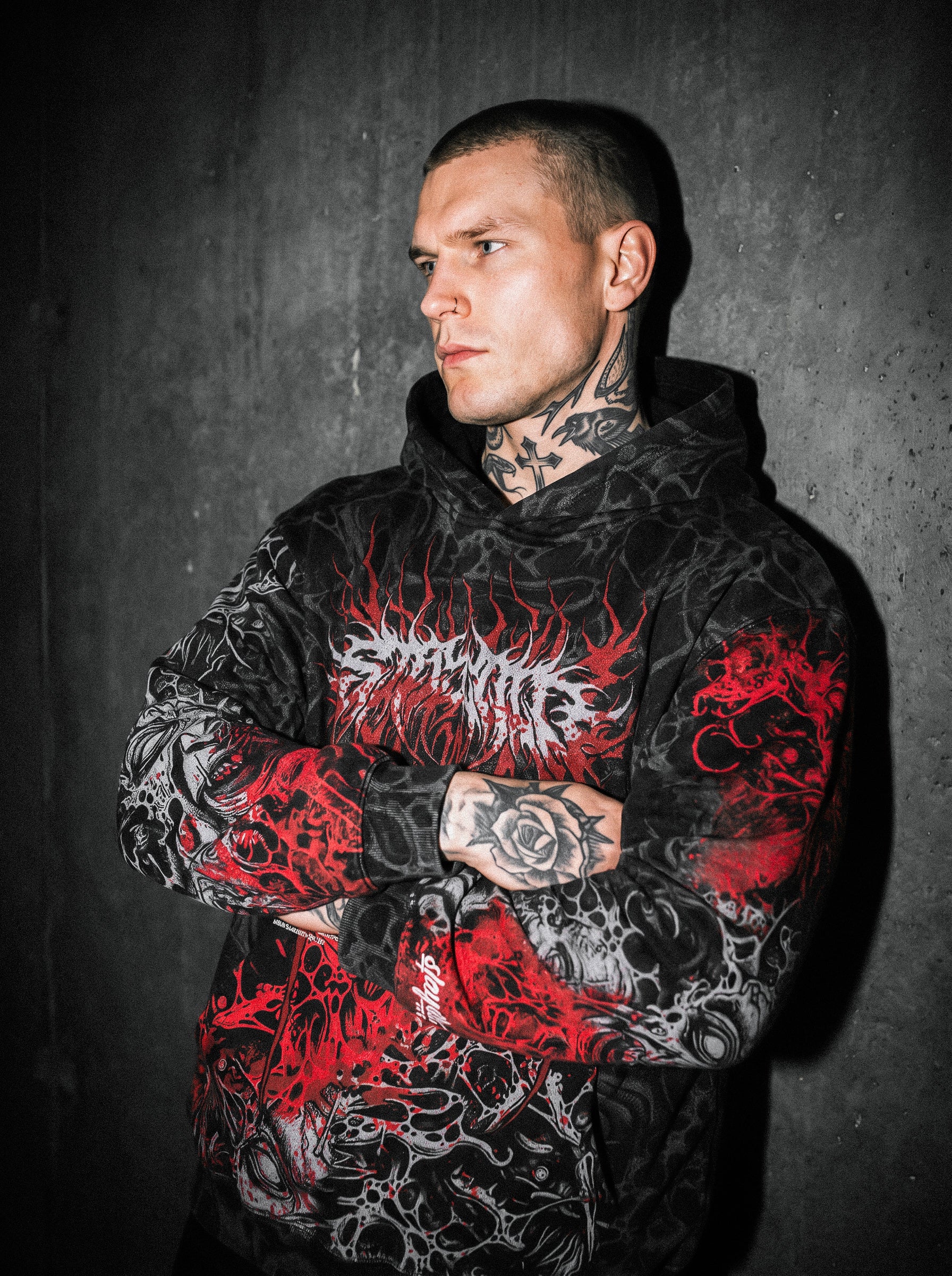 The Hollow Blaze (Splatter) - Oversized Hoodie (350GSM)