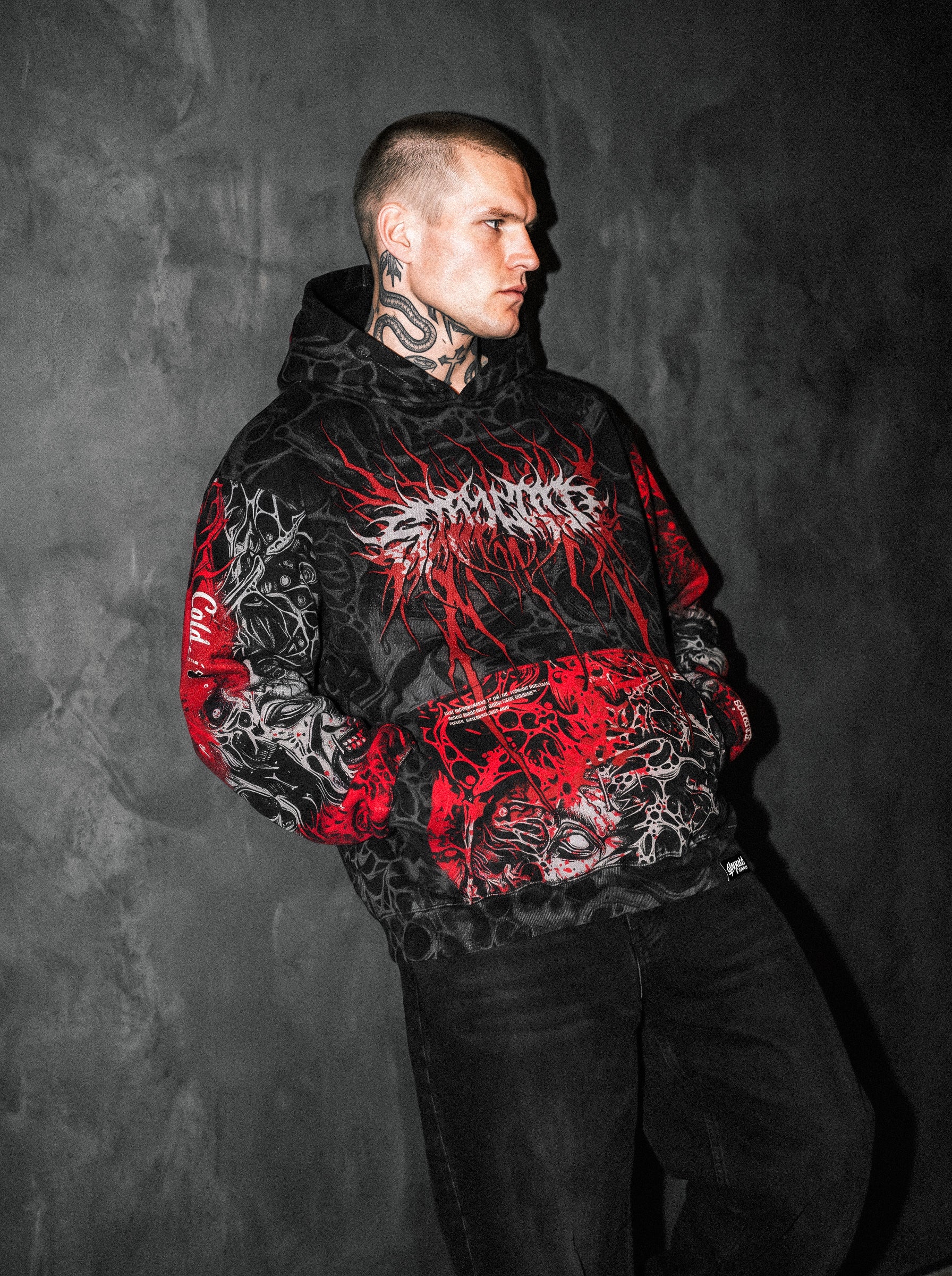 The Hollow Blaze (Splatter) - Oversized Hoodie (350GSM)